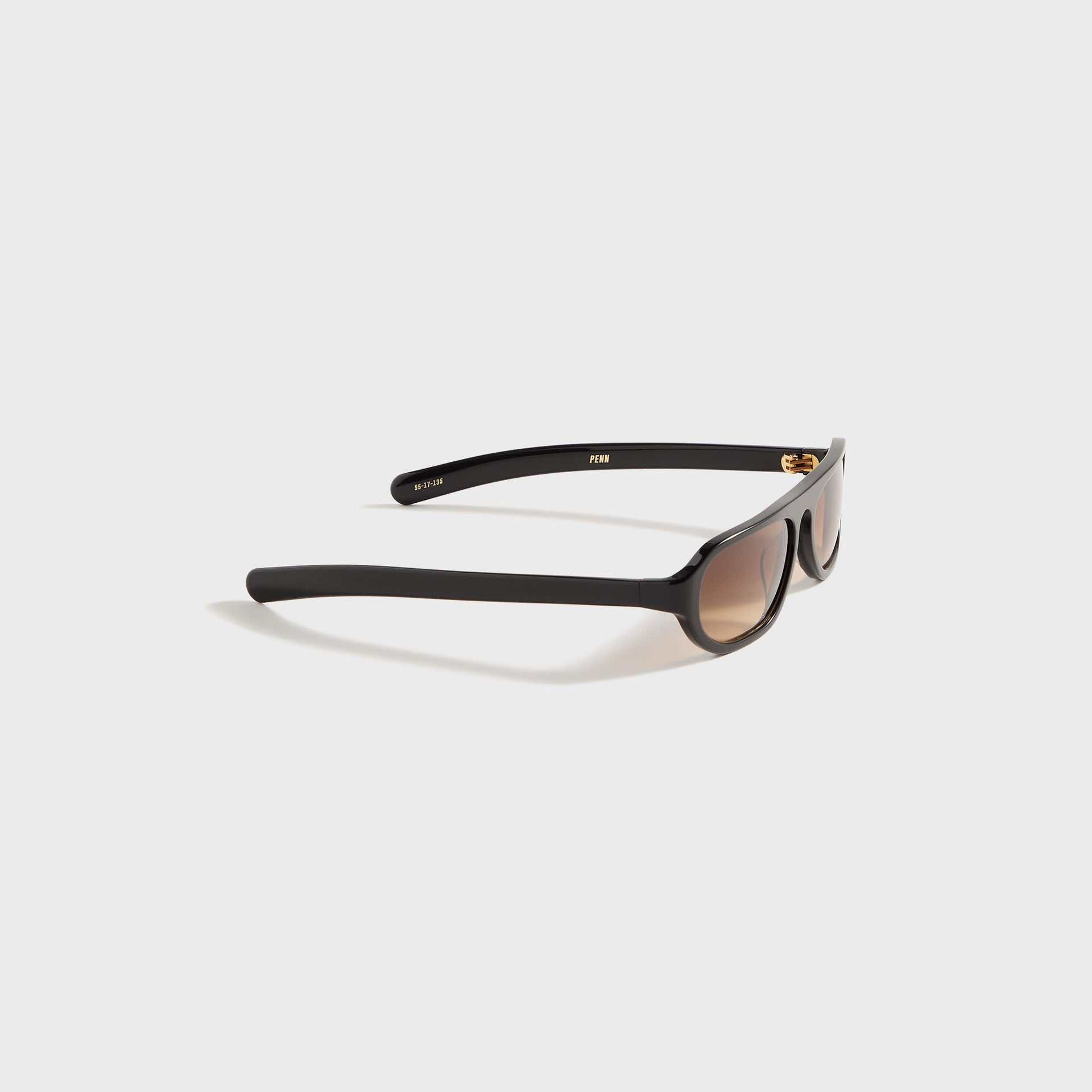 Flatlist Penn in Solid Black / Brown Gradient Lens
