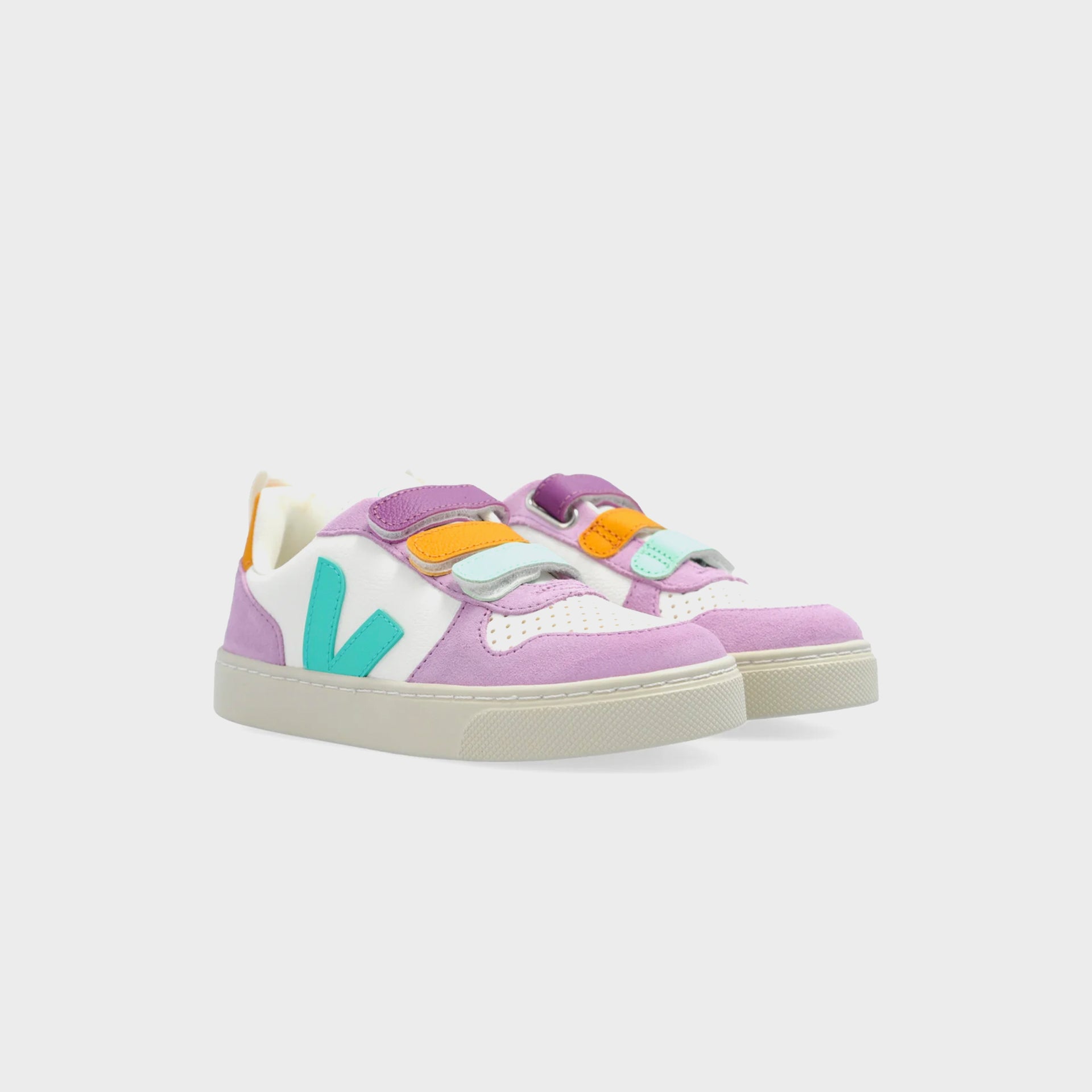 Veja Kids V-10 - Extra White / Multico / Fresh Mint