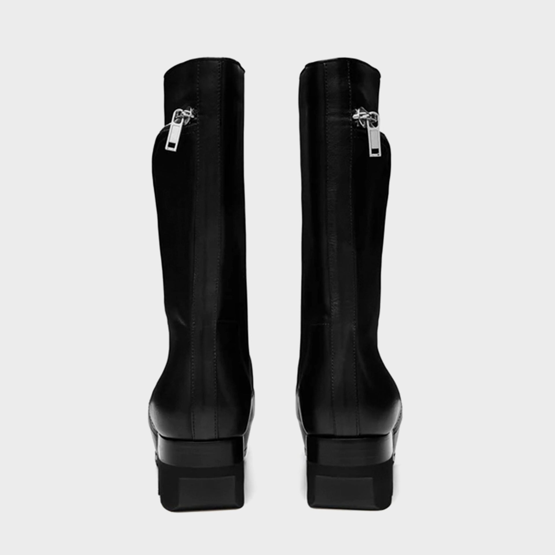 Rick Owens Bauhaus Ballast Pull on Stivali - Pelle Black
