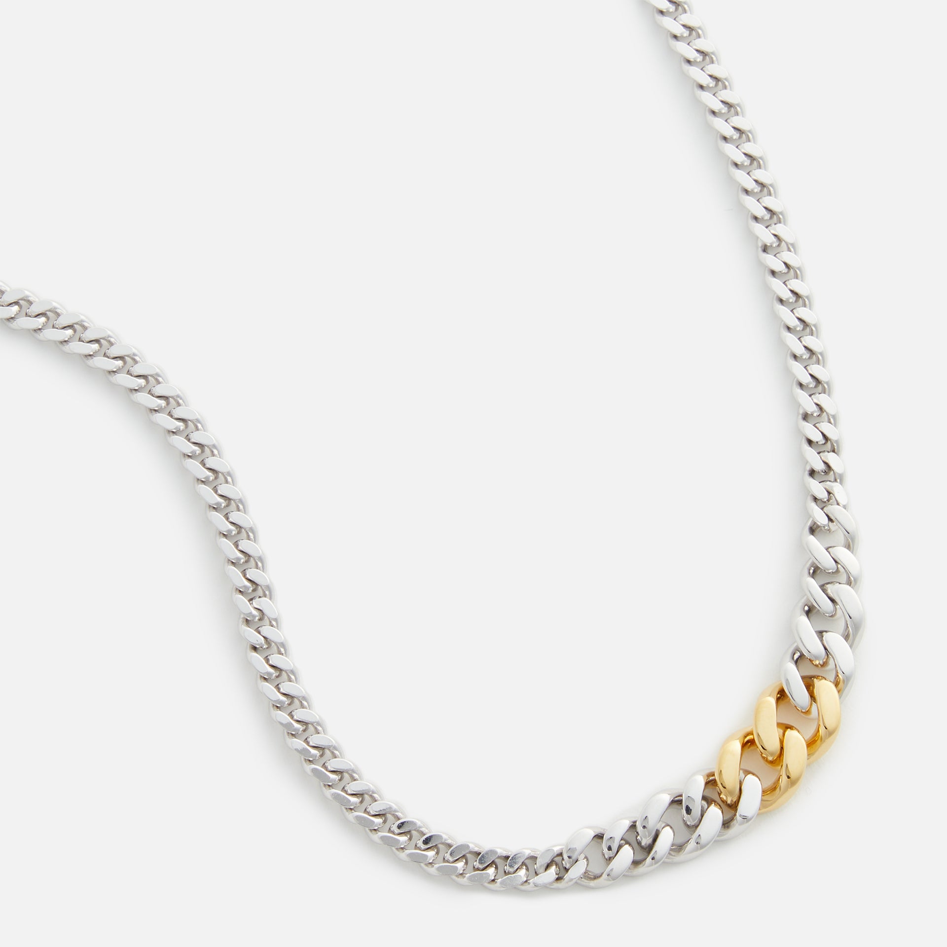 Tom Wood Dean Chain Duo - Silver / Gold