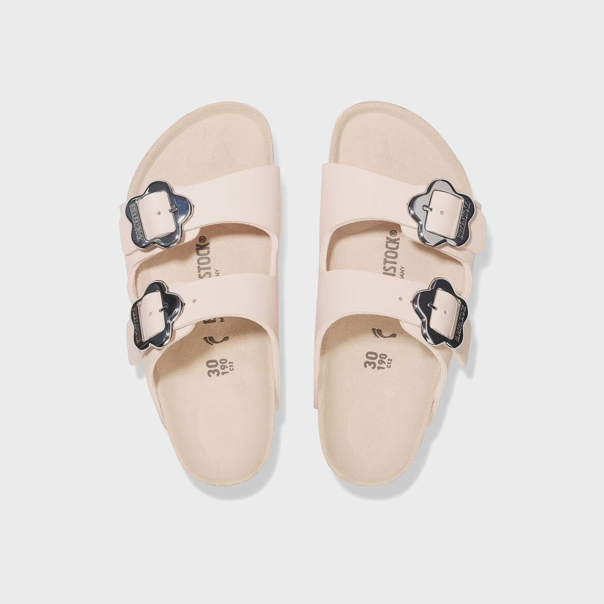 Birkenstock Kids Arizona Flower Buckle - Light Rose