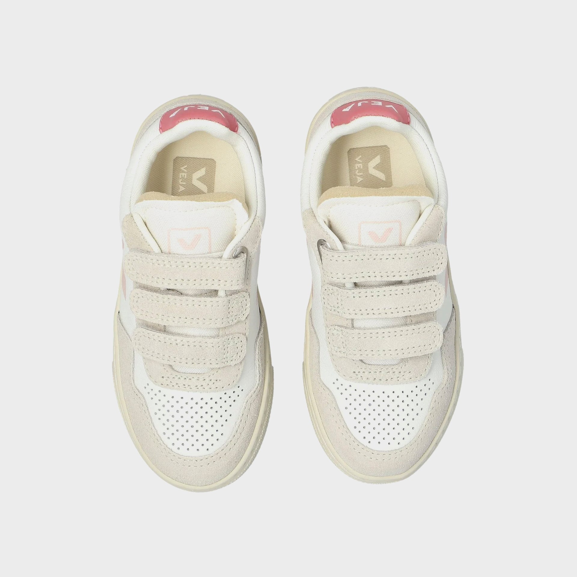 Veja Jr Small V-90 - Extra-White / Petale