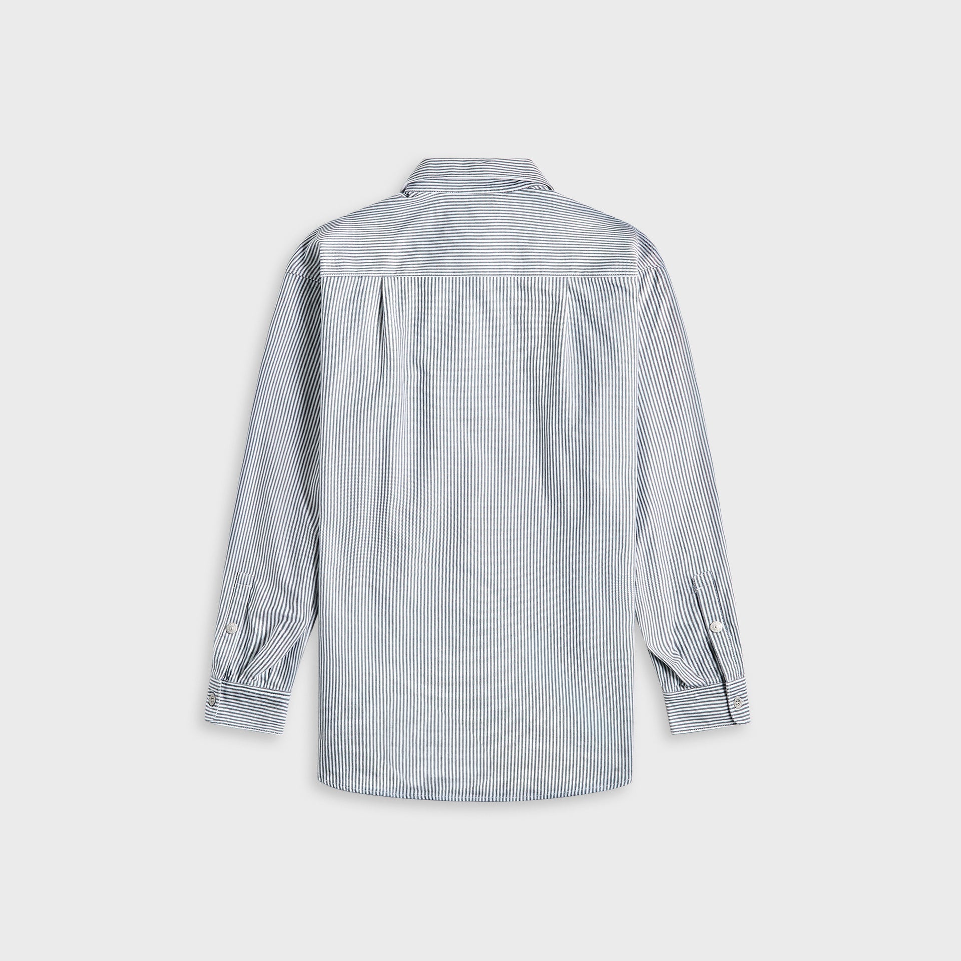 Stone Island Striped Oxford Cotton Marina Shirt - Blue Marine