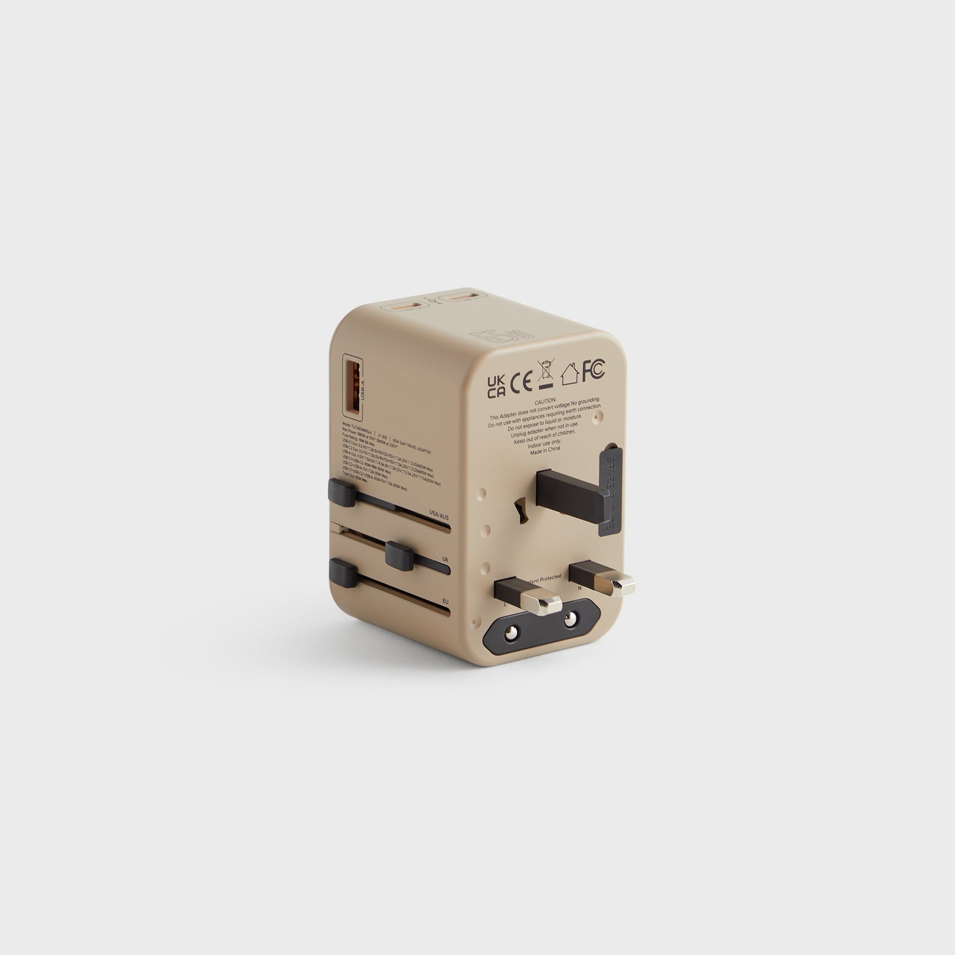 Kith for TUMI 65W Universal Power Adapter - Quicksand