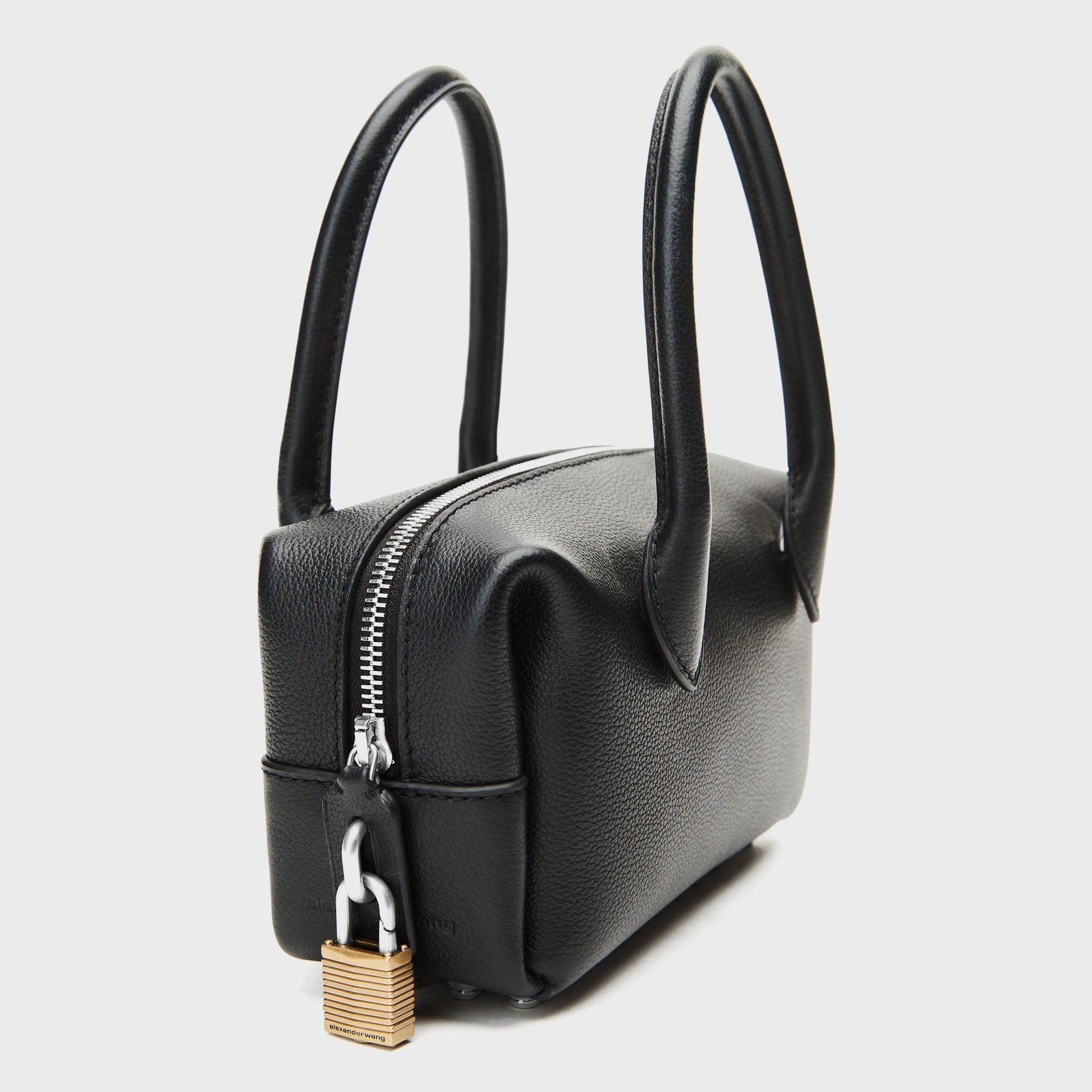 Alexander Wang Roux Small Tip Handle Bag With Srap in Black