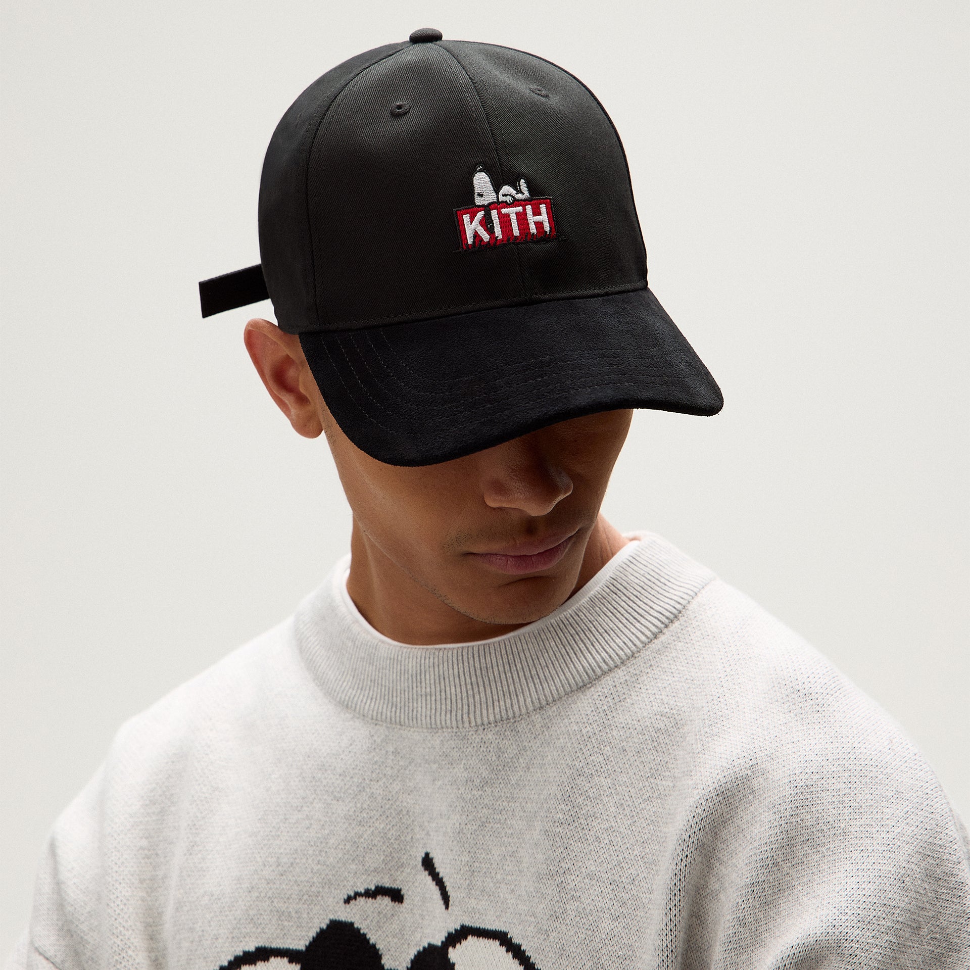 Kith for Peanuts 75 Twill Aaron Classic Cap With Suede Brim - Black
