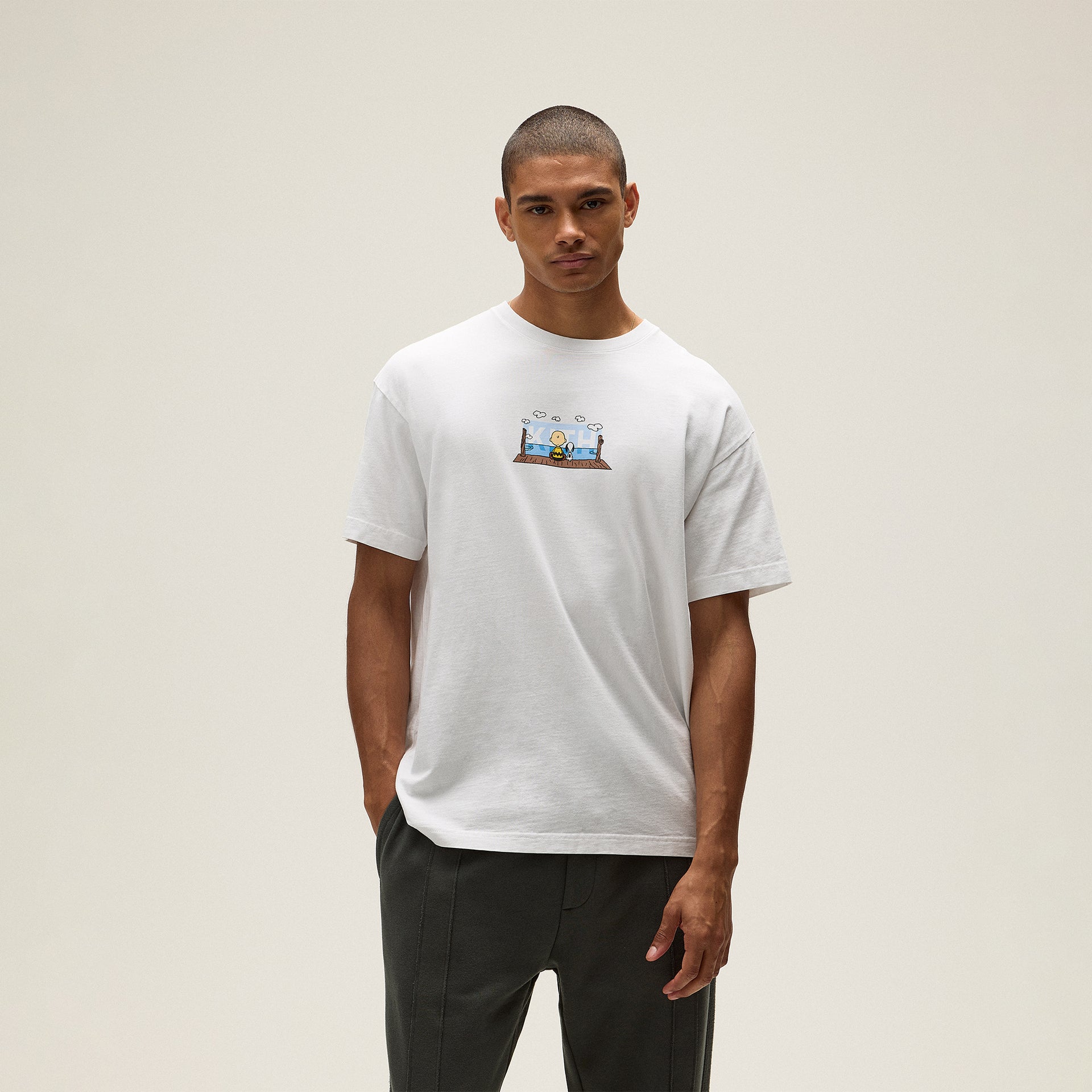 Kith for Peanuts Ocean View Classic Logo Tee - White