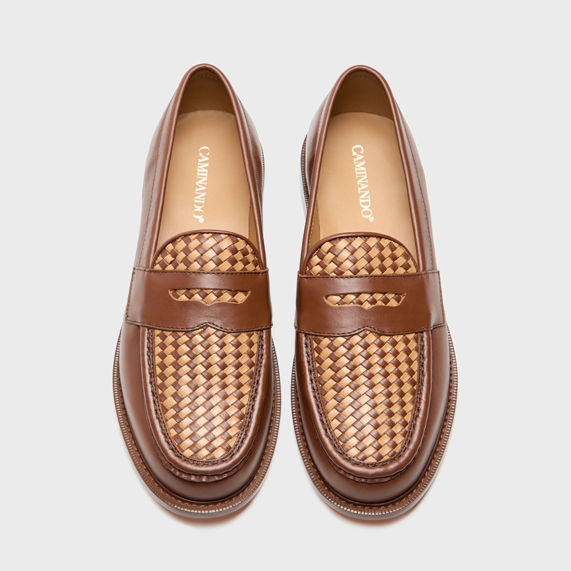 Caminando Crazy Leather Loafer - Brown