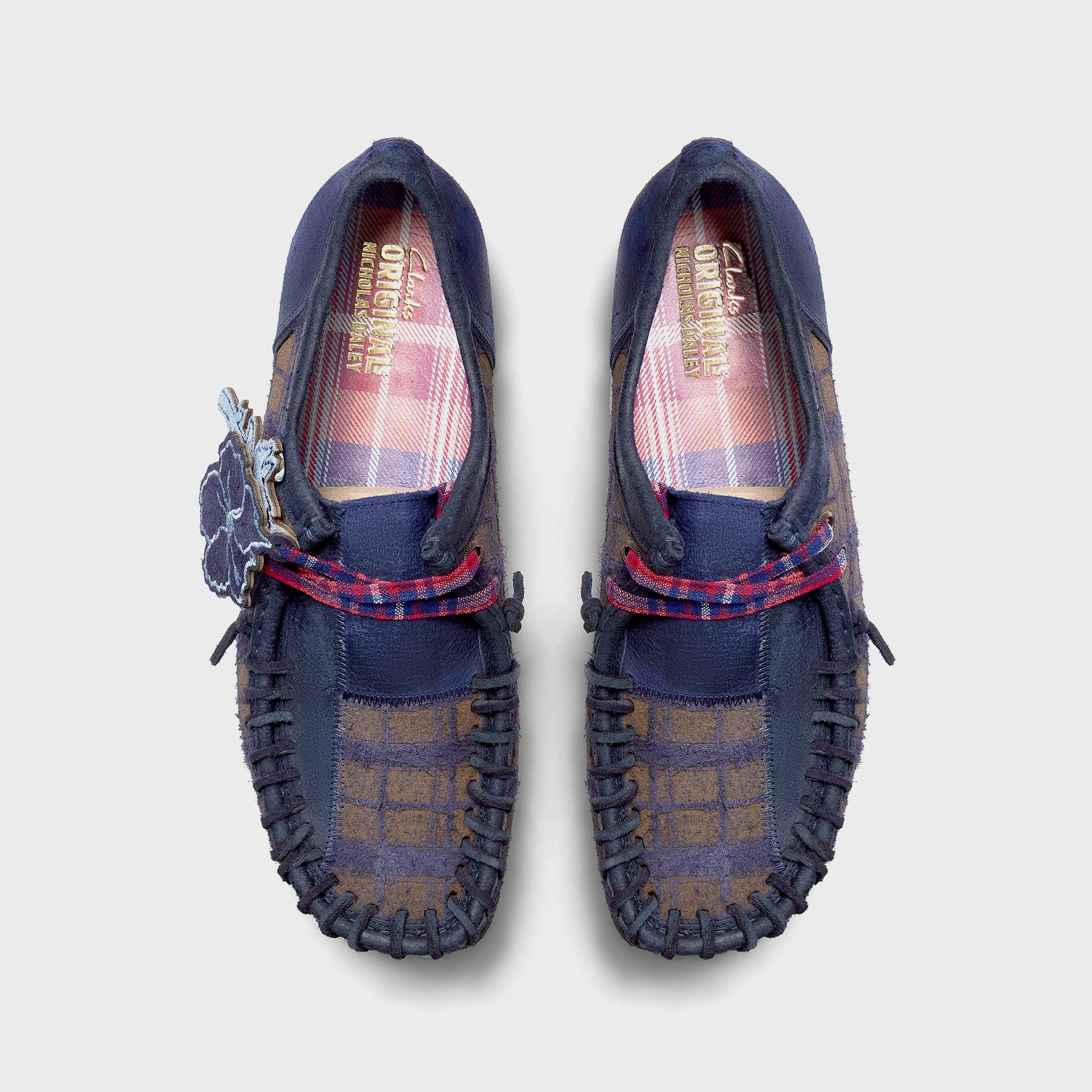 Clarks x Nicholas Daley Wallabee - Navy Combi