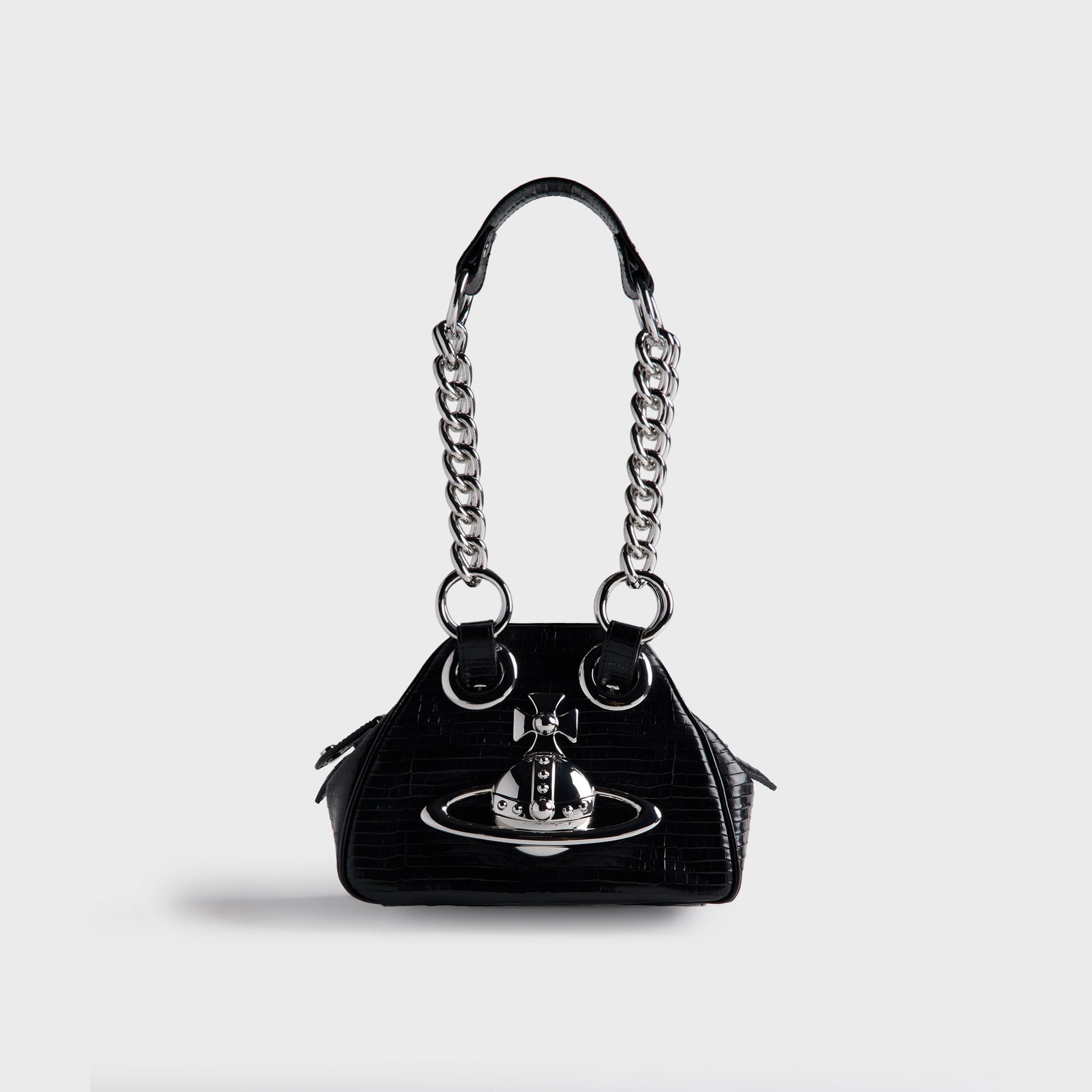 Vivienne Westwood Archive Chain Bag - Black Croc