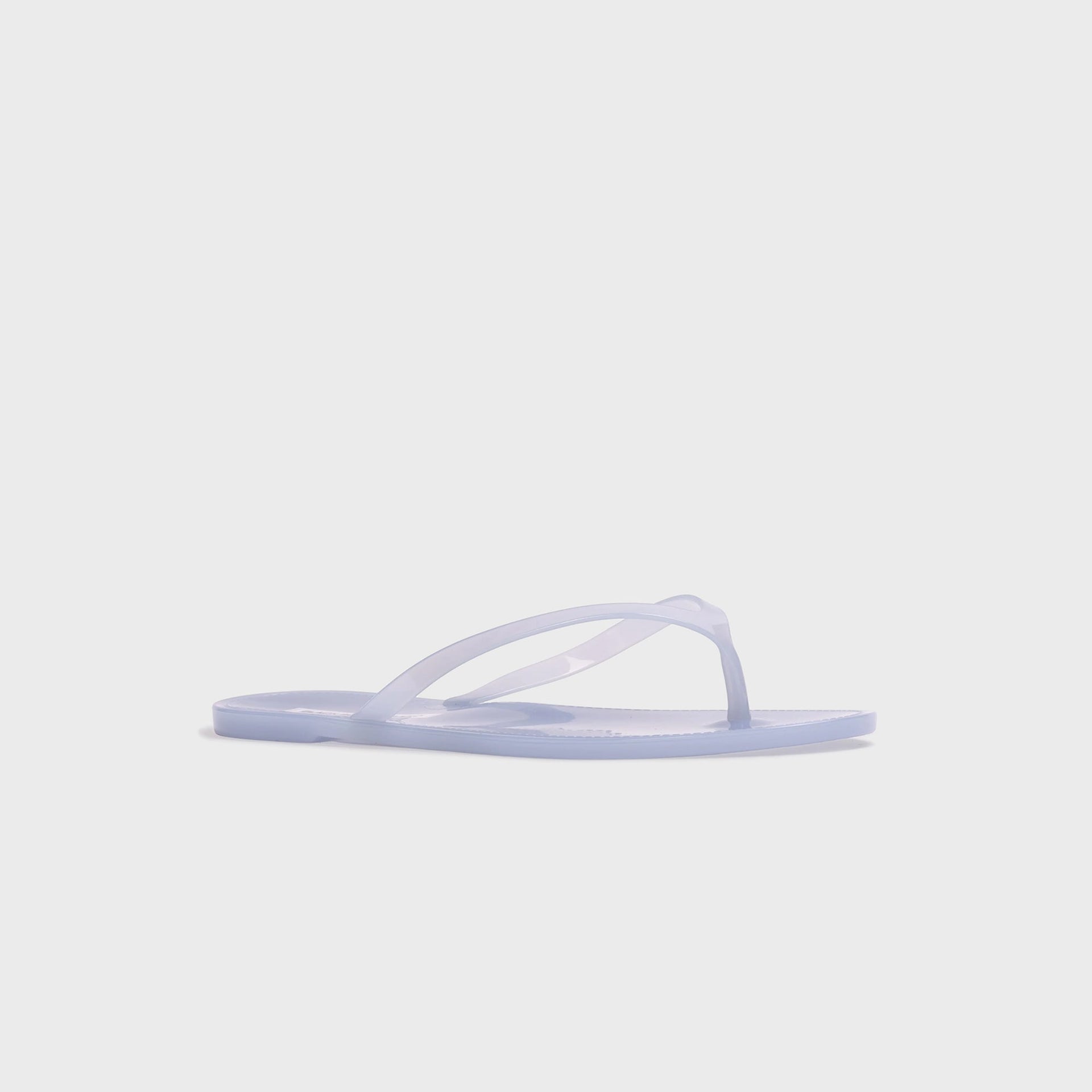 Black Suede Studio Crystal Sandal - Baby Blue