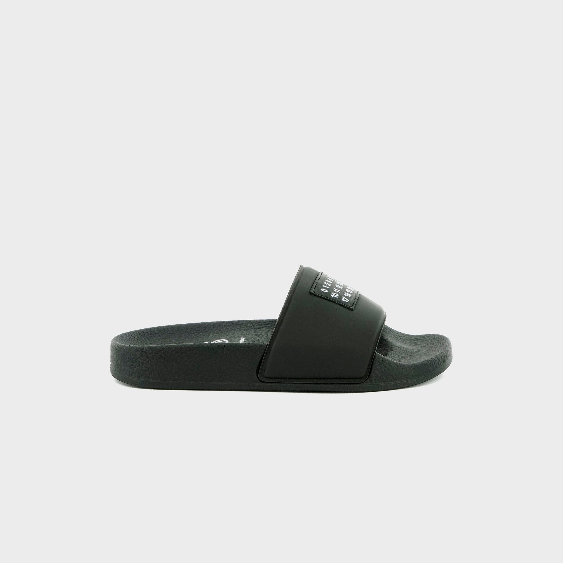 MM6 Maison Margiela PVC Pool Slides - Black