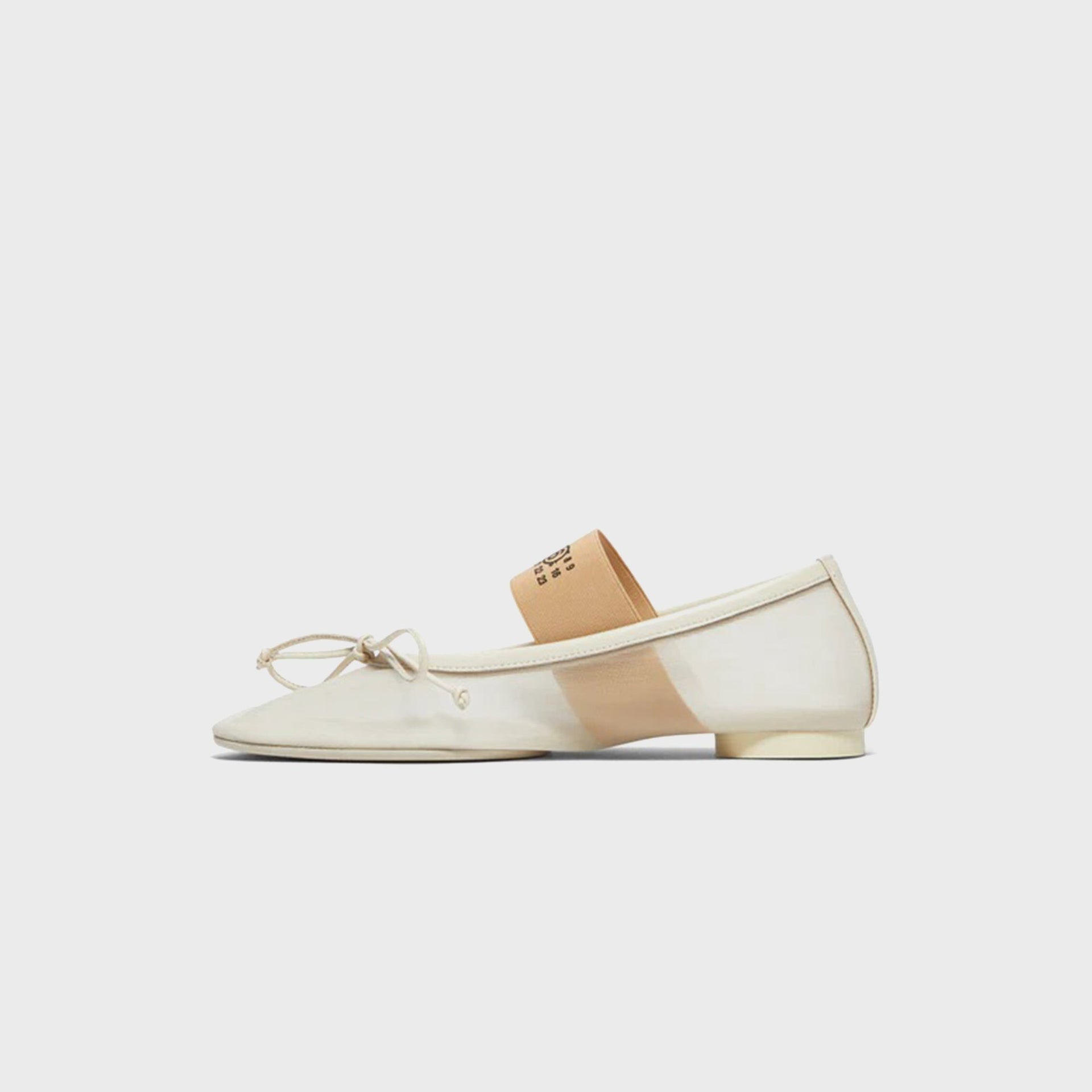 MM6 Maison Margiela Anatomic Numeric Ballerina - Bleached Sand