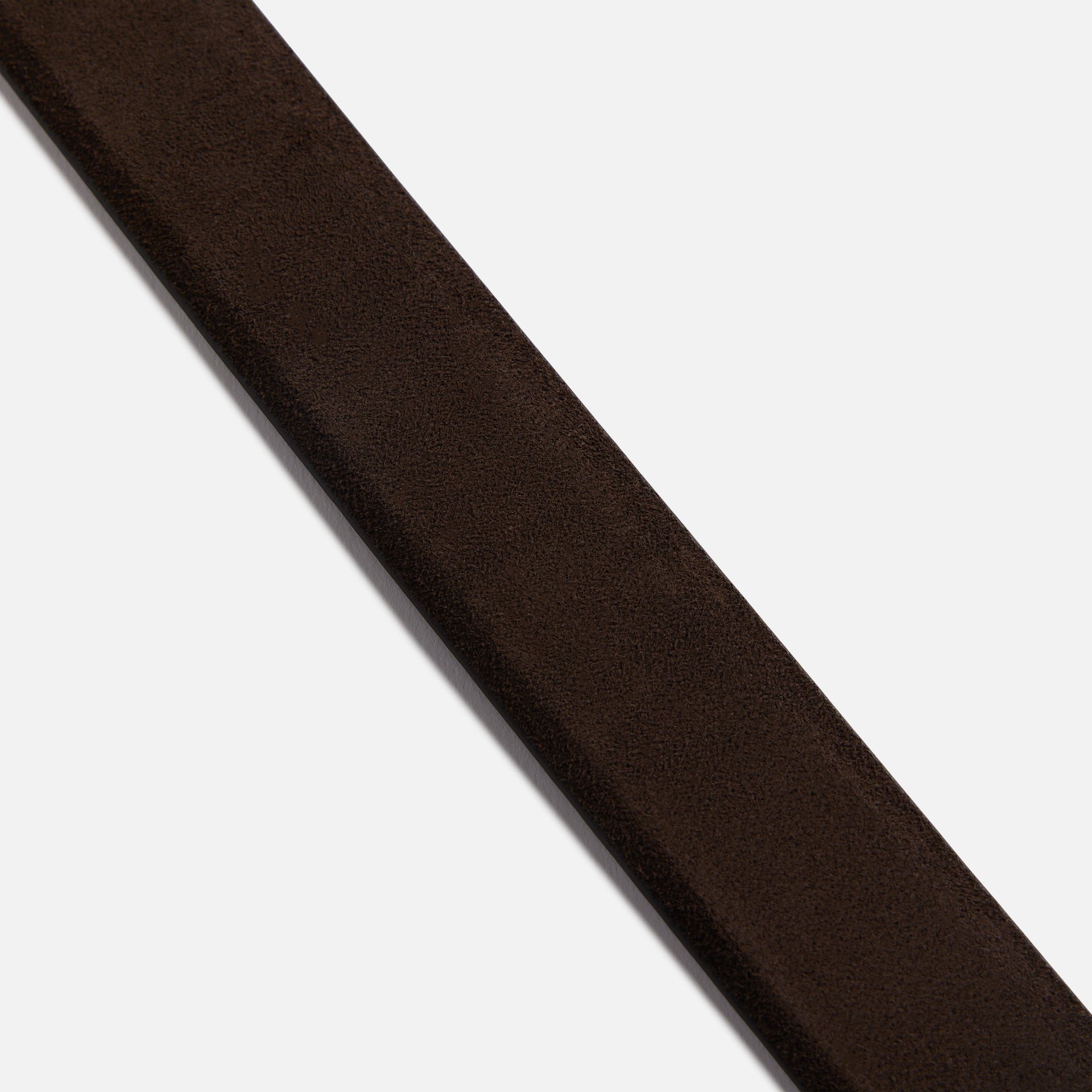 Anderson's Suede Semi Formal Belt in Dark Brown