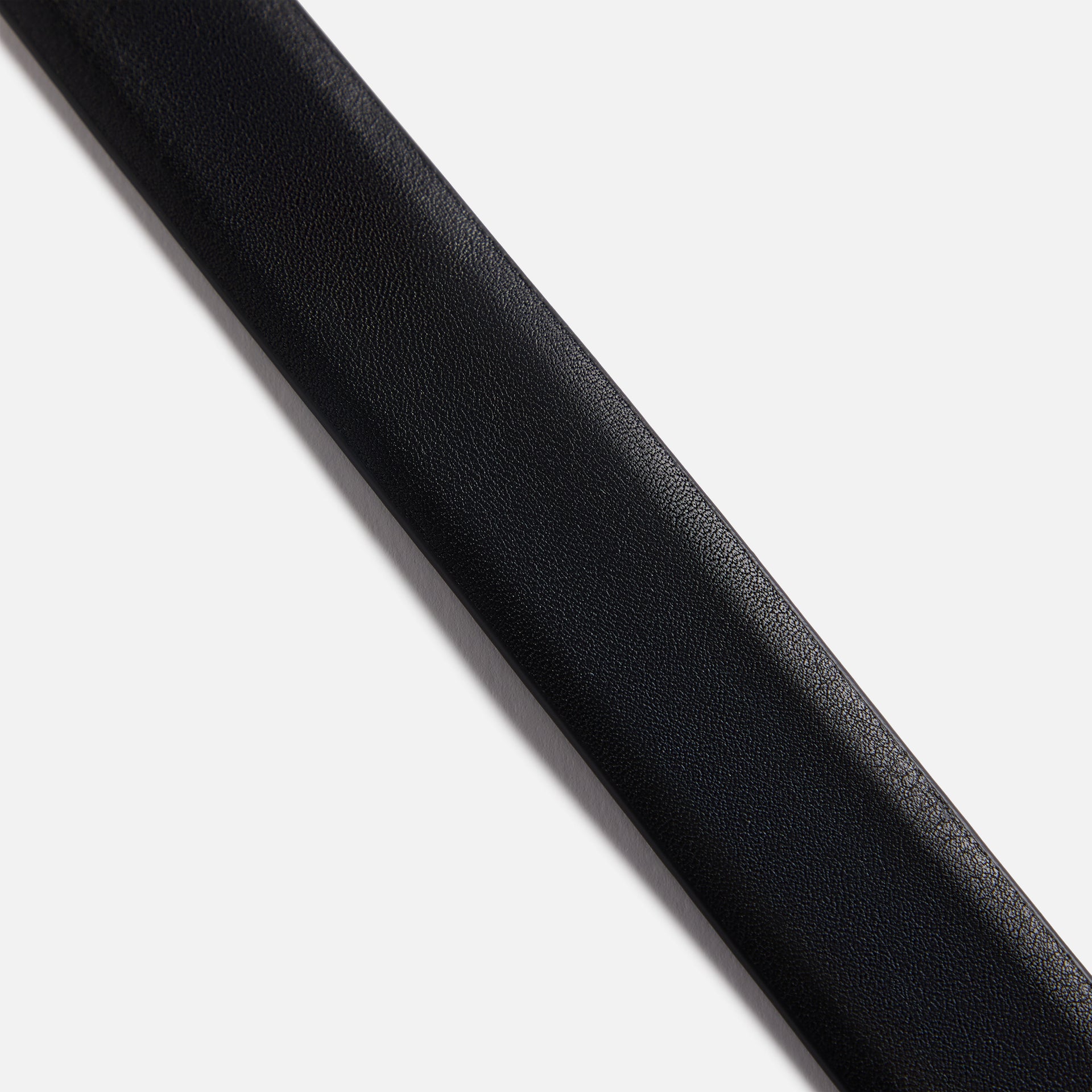 Anderson's Tanned Leather Belt With Metal Tip And Keeper in Black