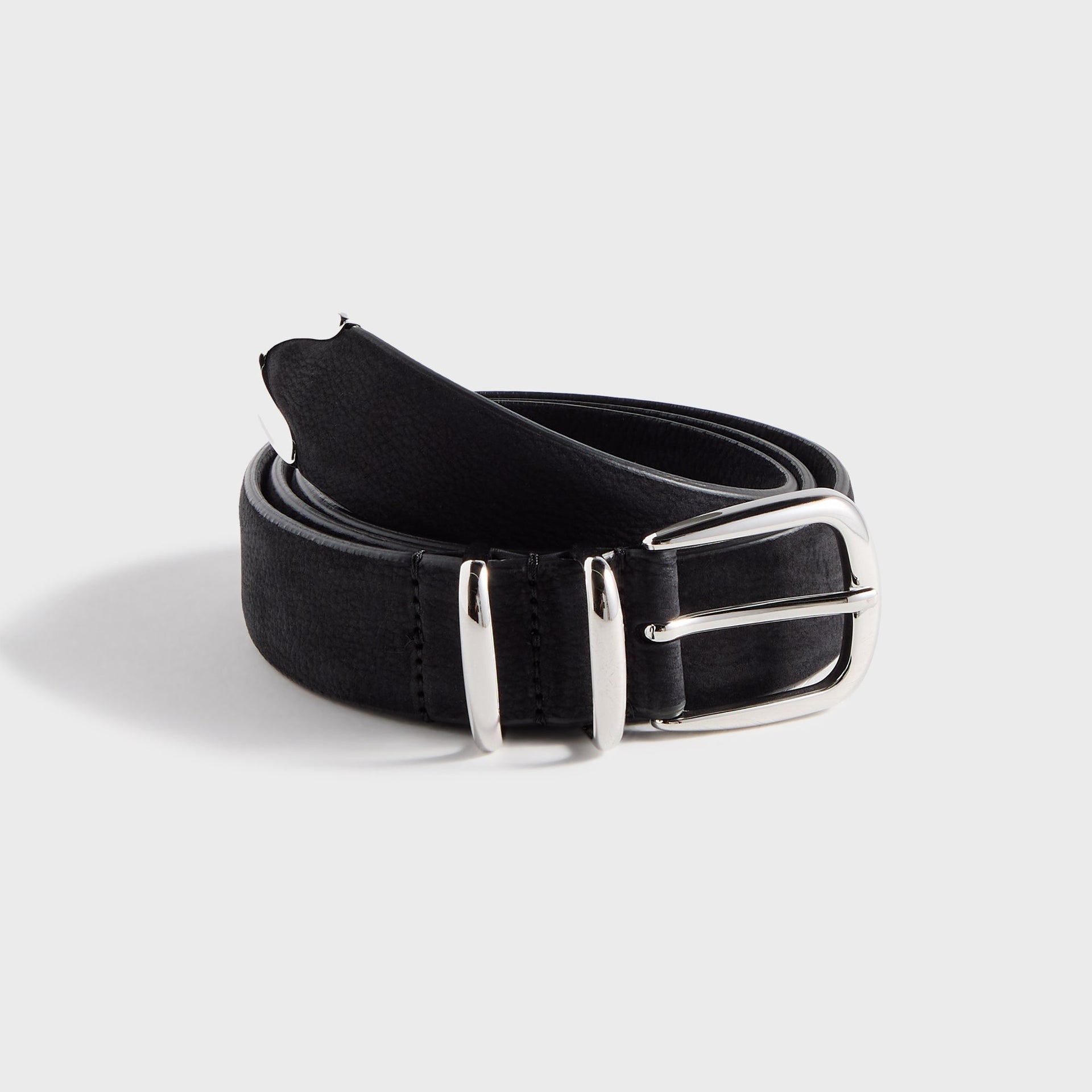 Anderson's Nubuck Leather Western Belt - Black
