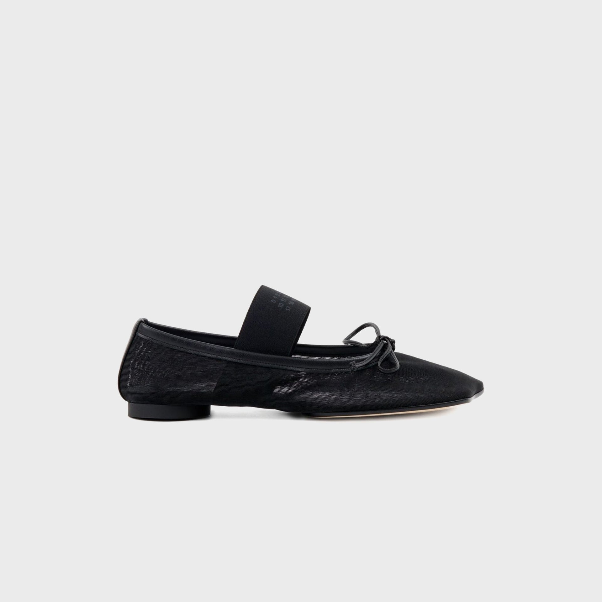 MM6 Maison Margiela Anatomic Numeric Ballerina - Black