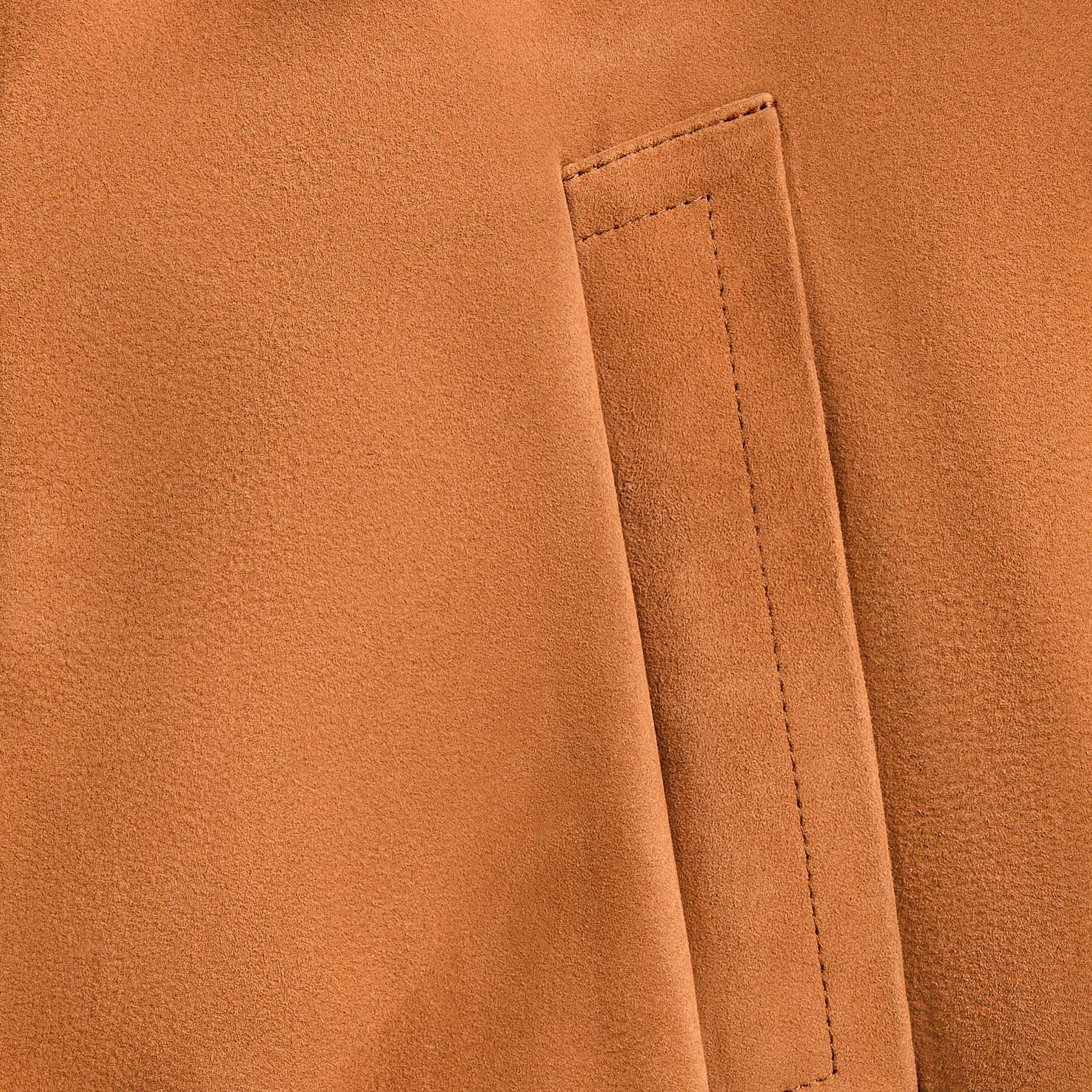 Auralee Lamb Suede Zip Blouson - Camel