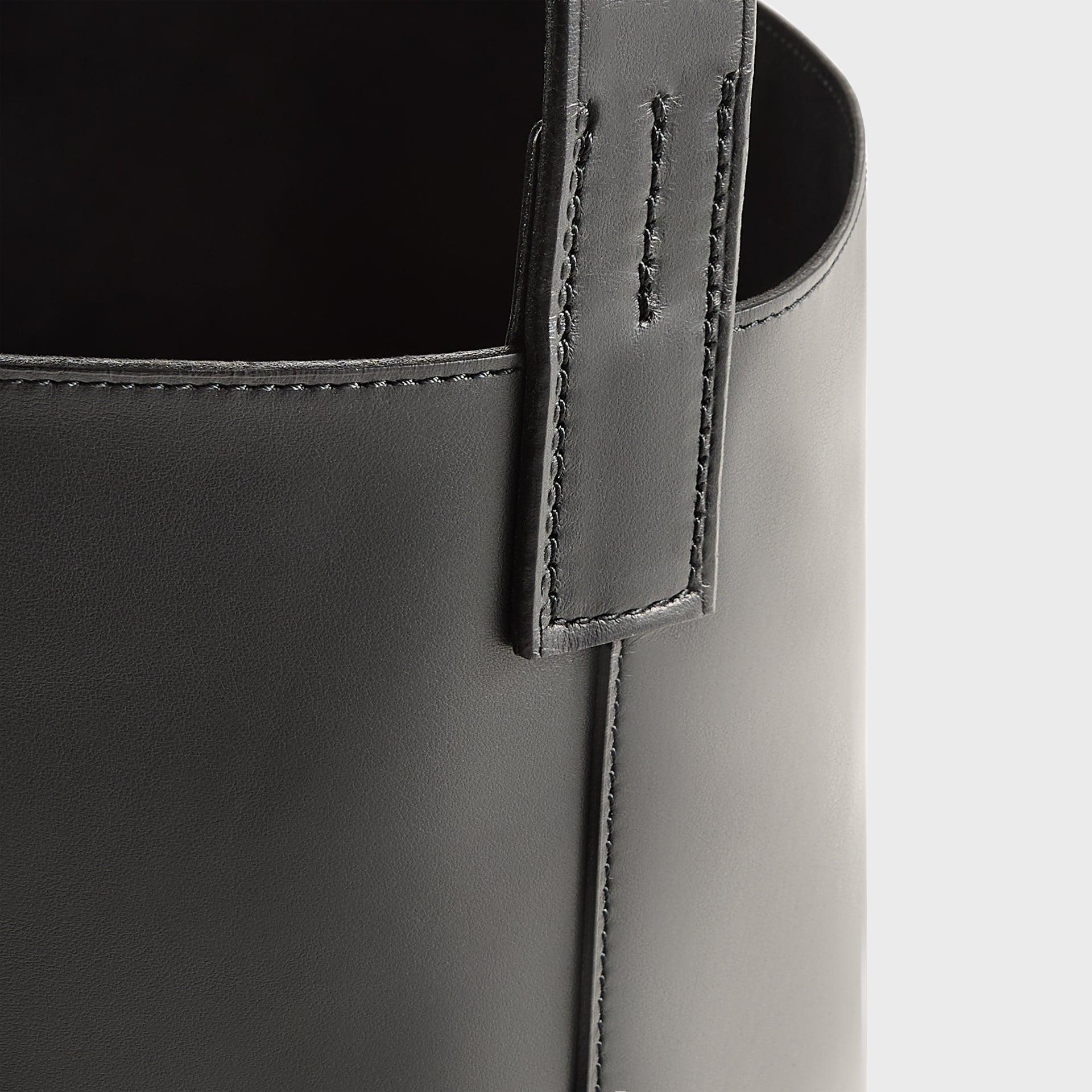 Auralee Leather Shoulder Bag Made by Aeta - Black