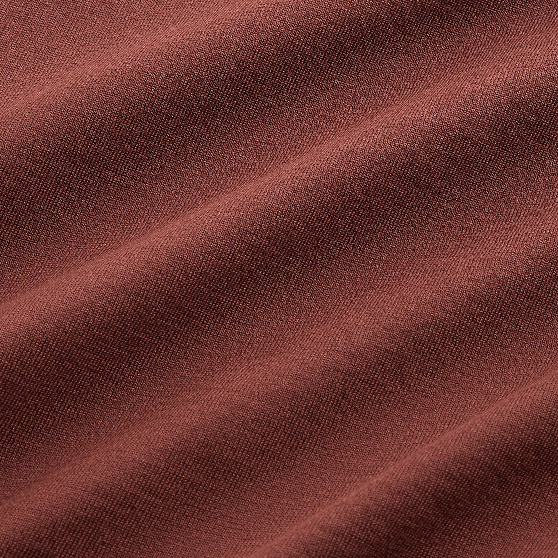 Auralee Super High Gauge Cotton Knit Polo in Brown