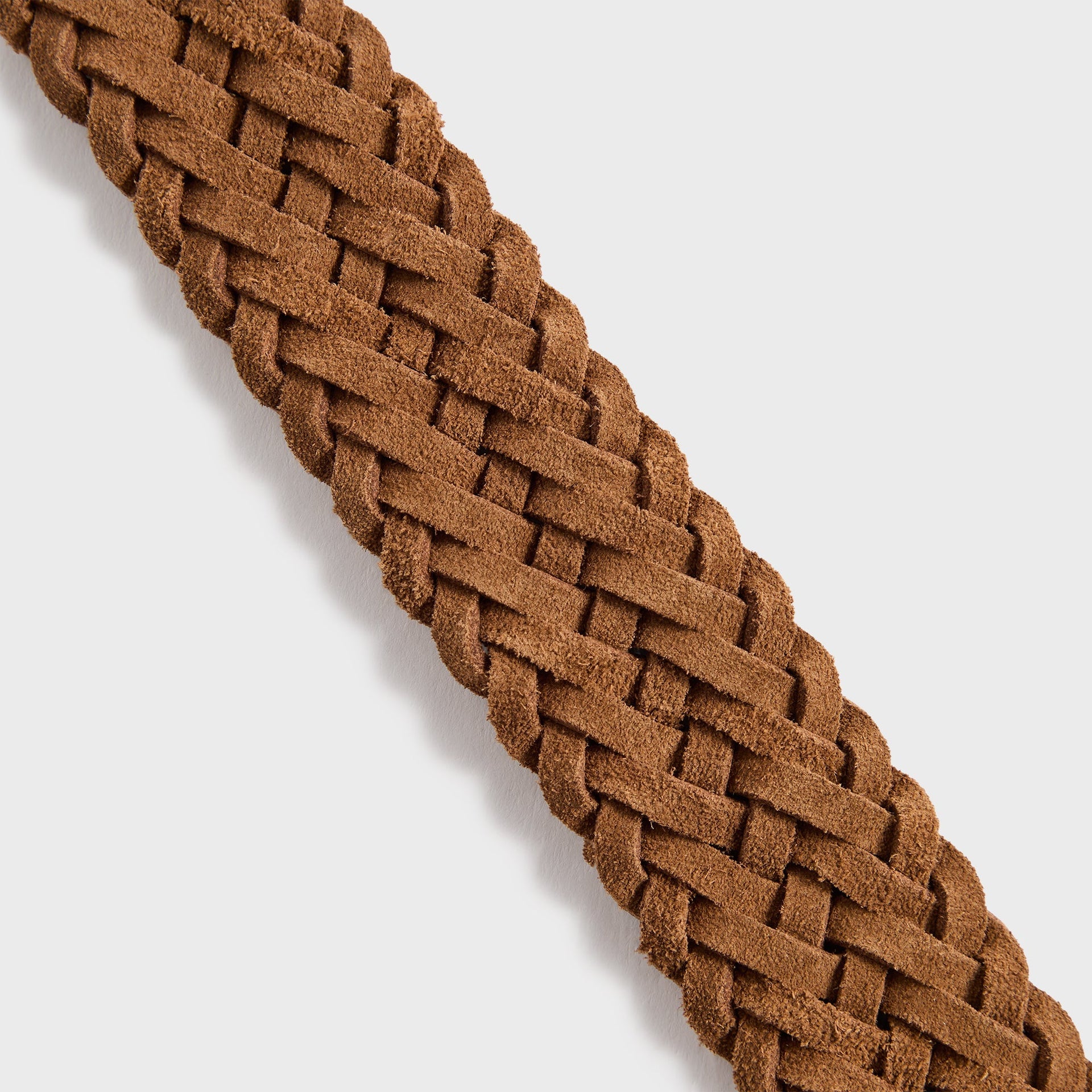 Anderson's Suede Woven Belt - Brown