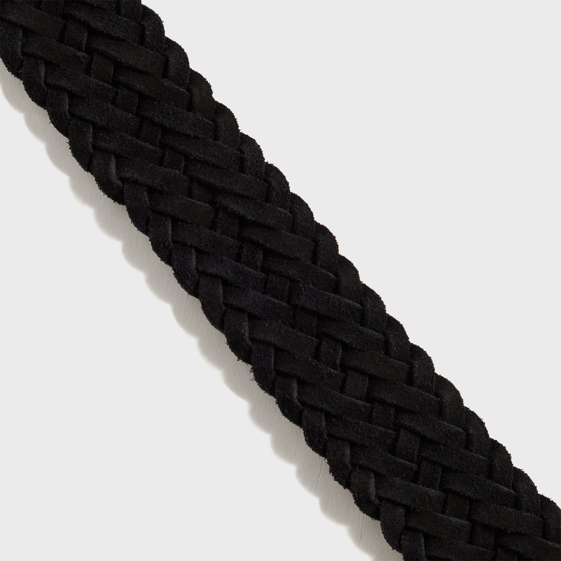 Anderson's Suede Woven Belt - Black
