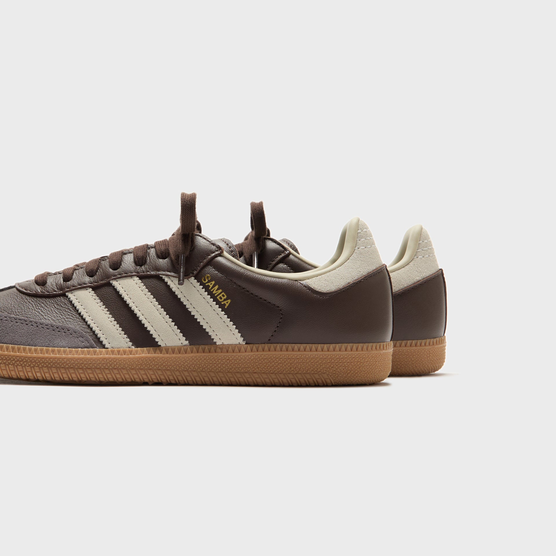 adidas Samba OG - Brown / Putty Grey / Gold Metallic