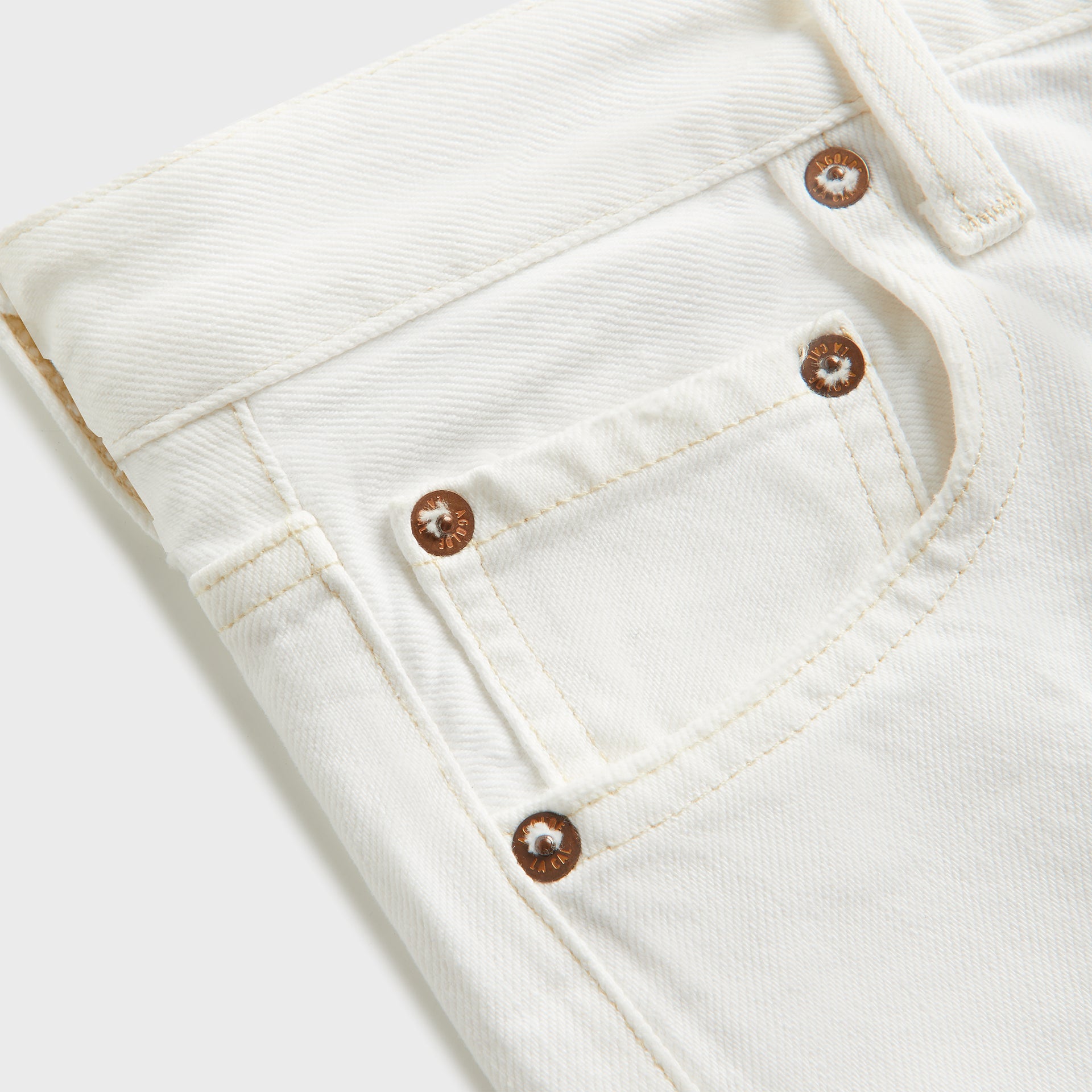 Agolde V Waist Baggy Jean - Milkshake