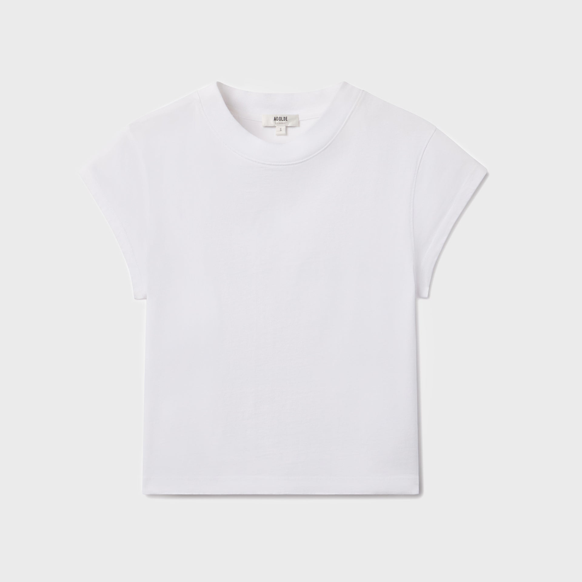 Agolde Bryce Cap Sleeve Tee - White