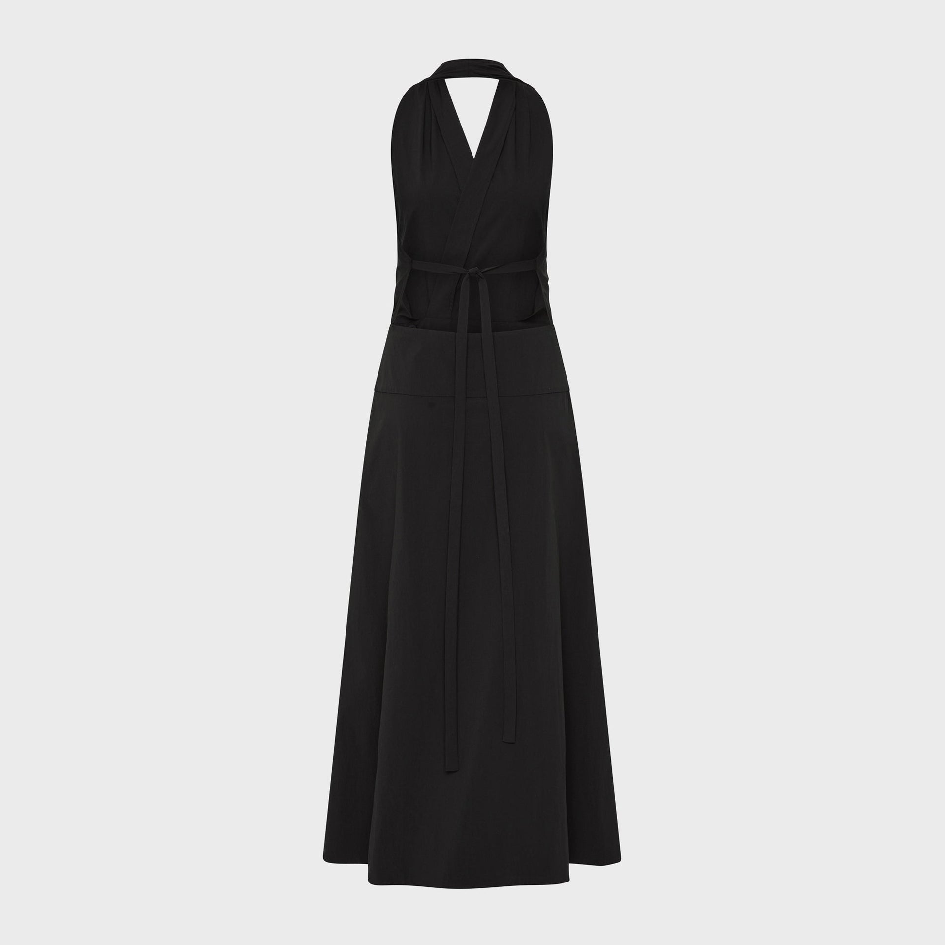 St. Agni Halter Wrap Dress - Black