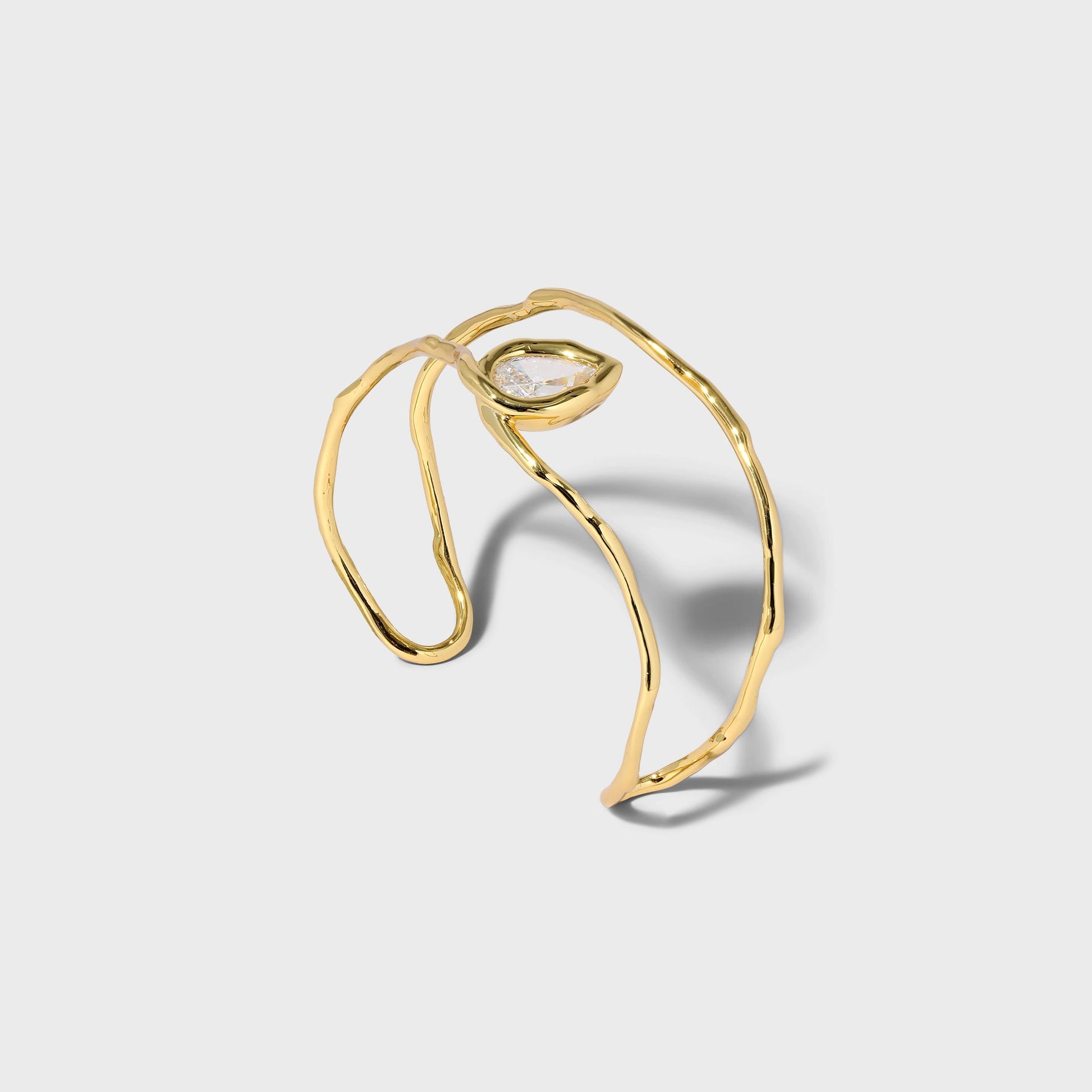 Alexis Bittar Asterales Gold Floating Cuff - Gold