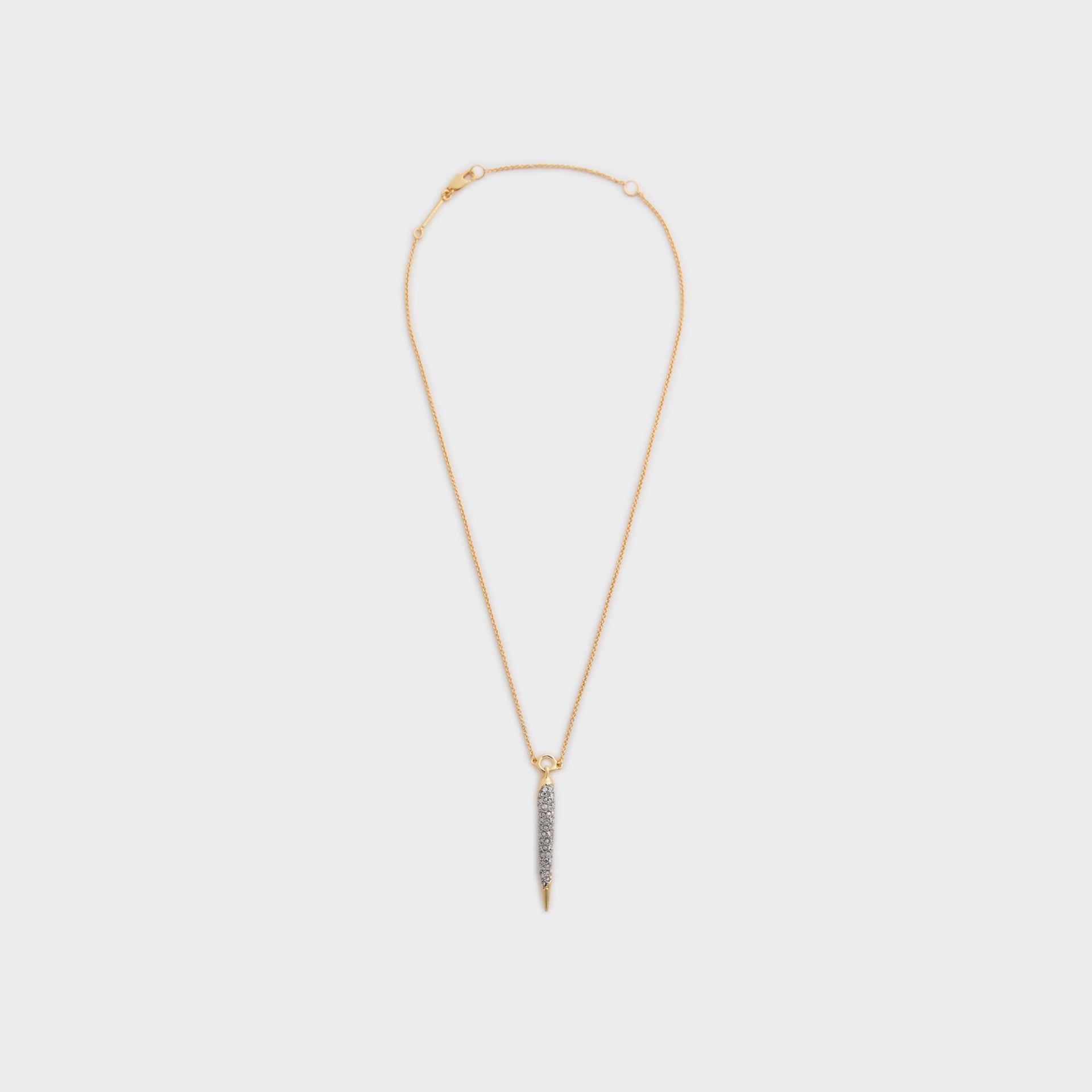 Alexis Bittar Solanales Gold Crystal Spear Necklace in Gold