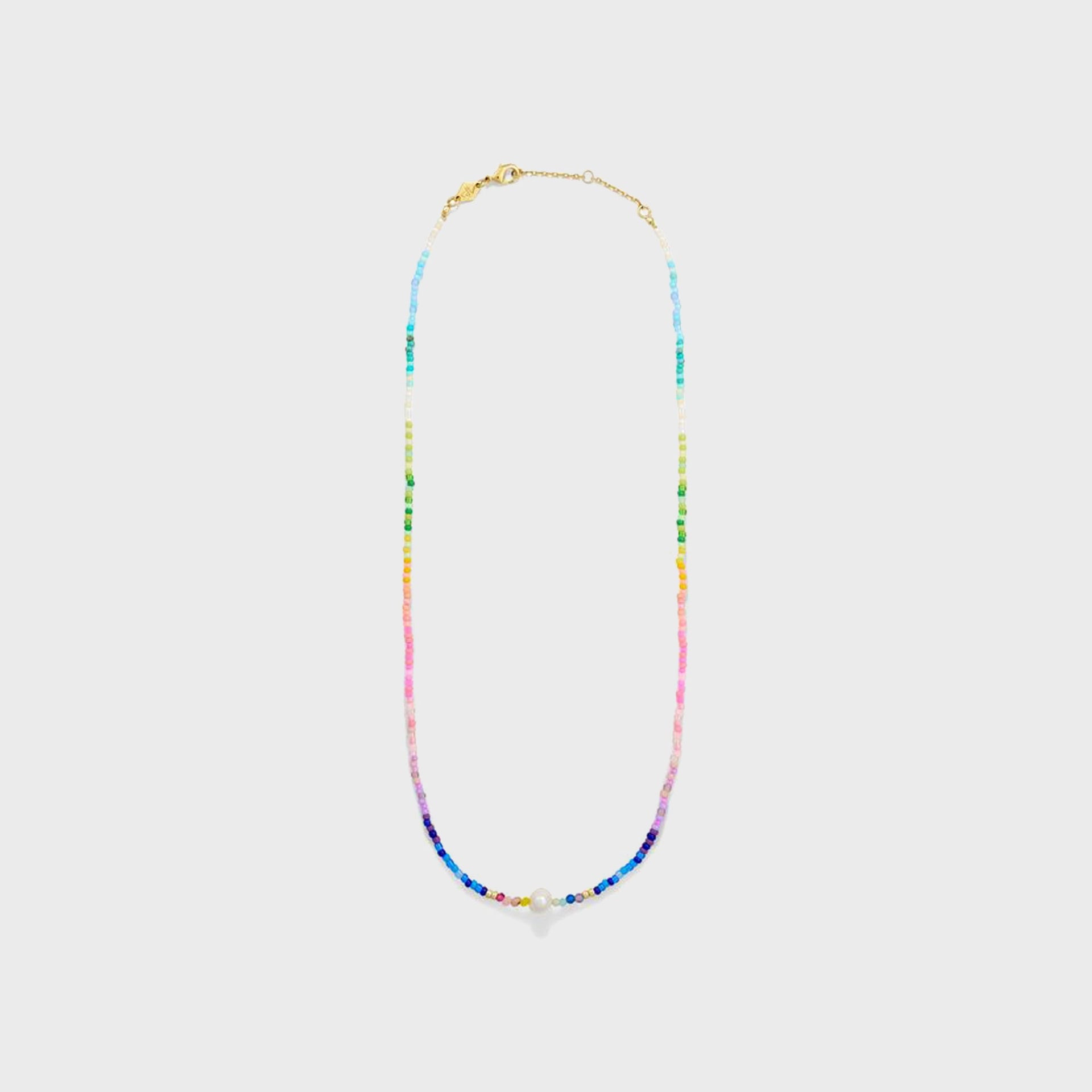 Anni Lu Capri Necklace - Neon Rainbow