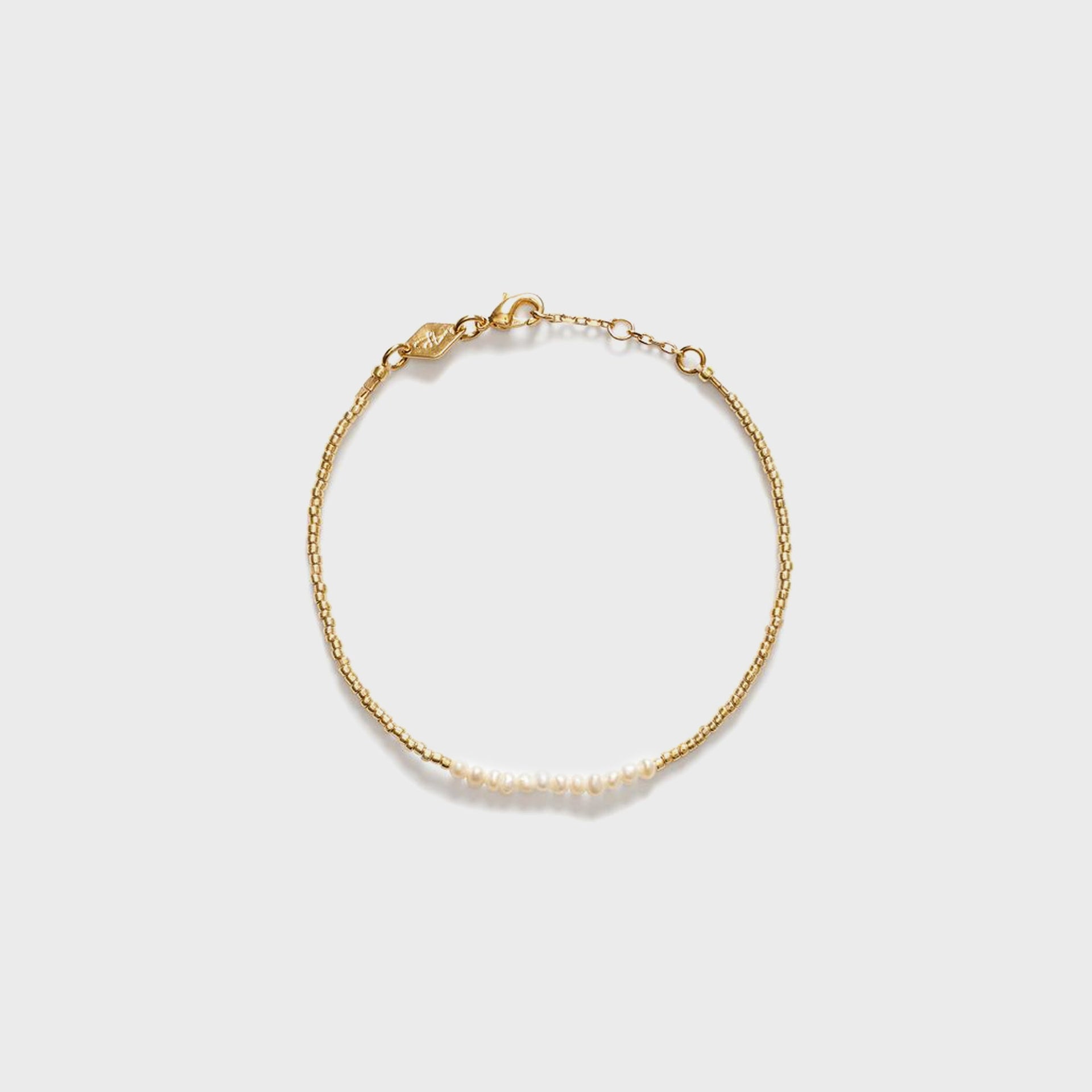 Anni Lu Slim Pearly Bracelet - Gold
