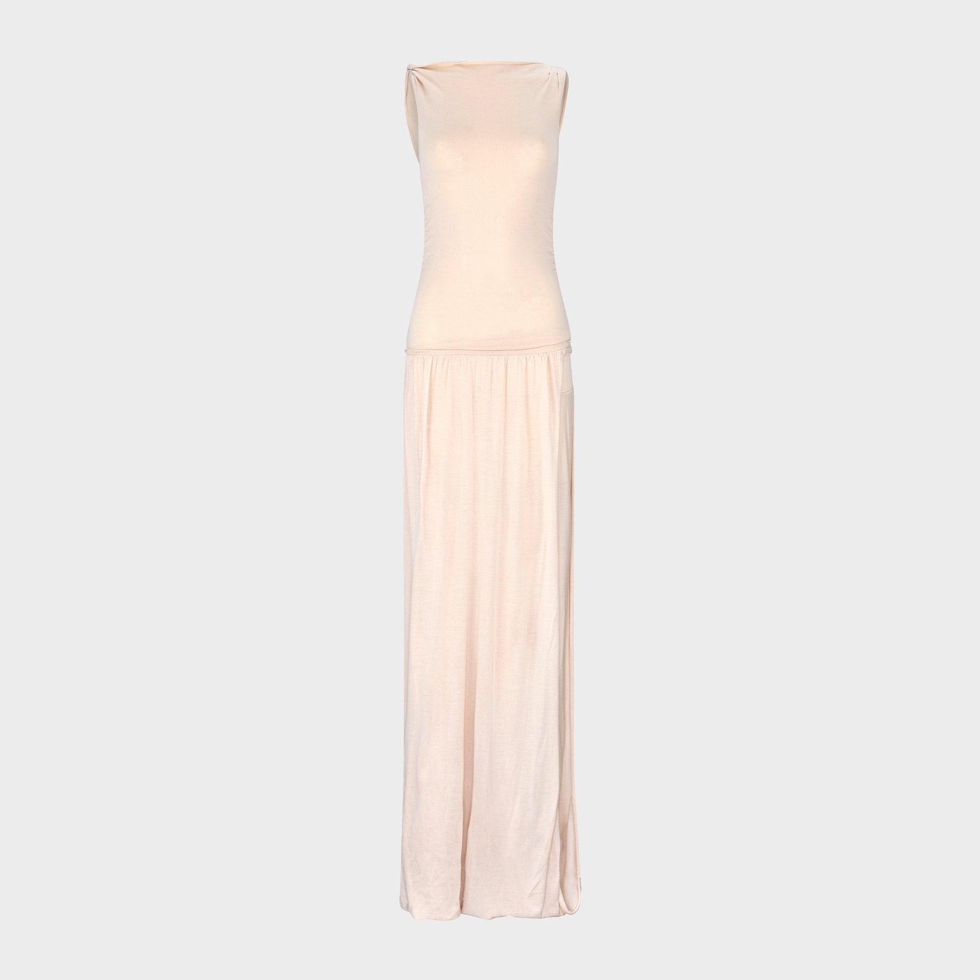 Aya Muse Echo Dress in Peach Cream