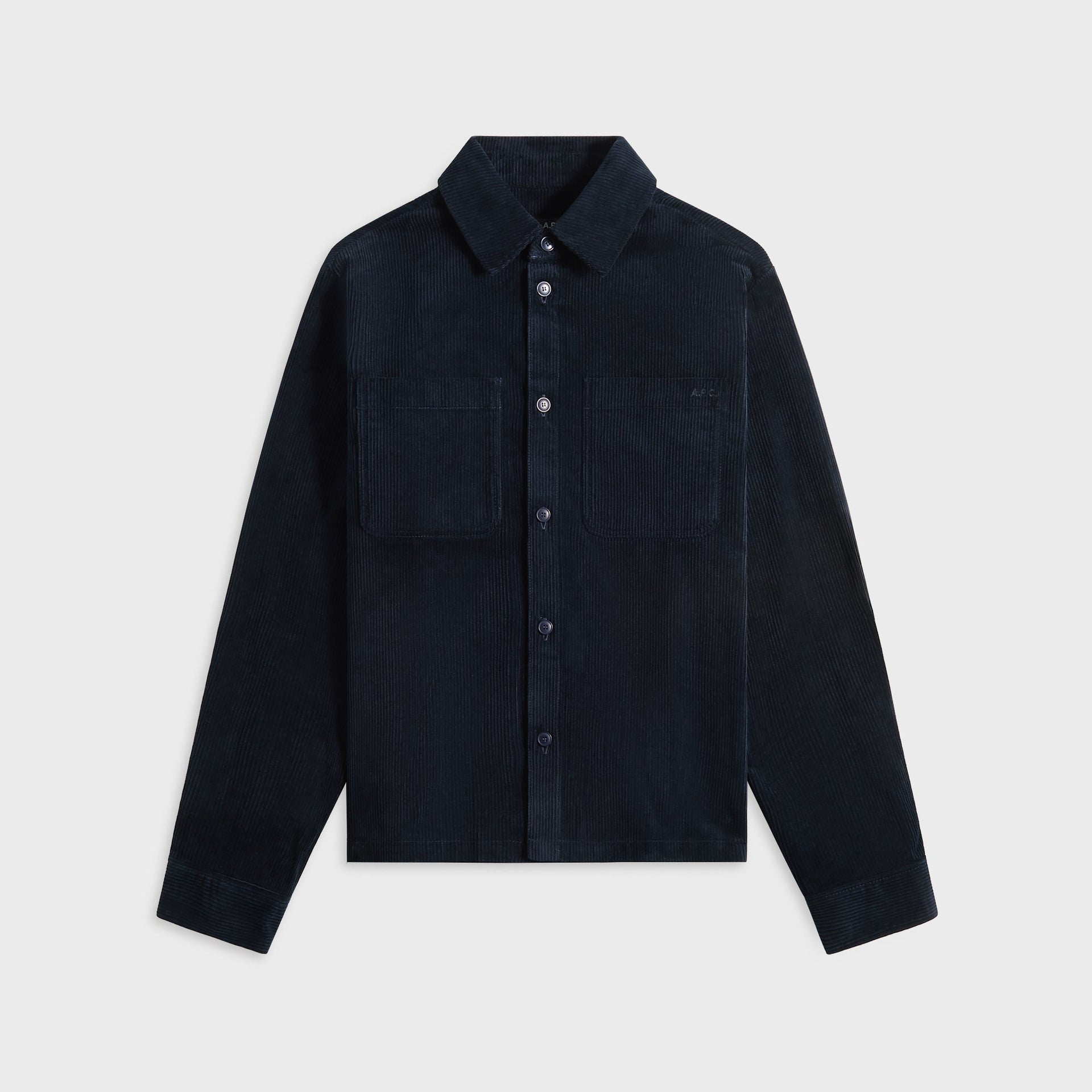 A.P.C. Surchemise Leon Overshirt in Iak Dark Navy