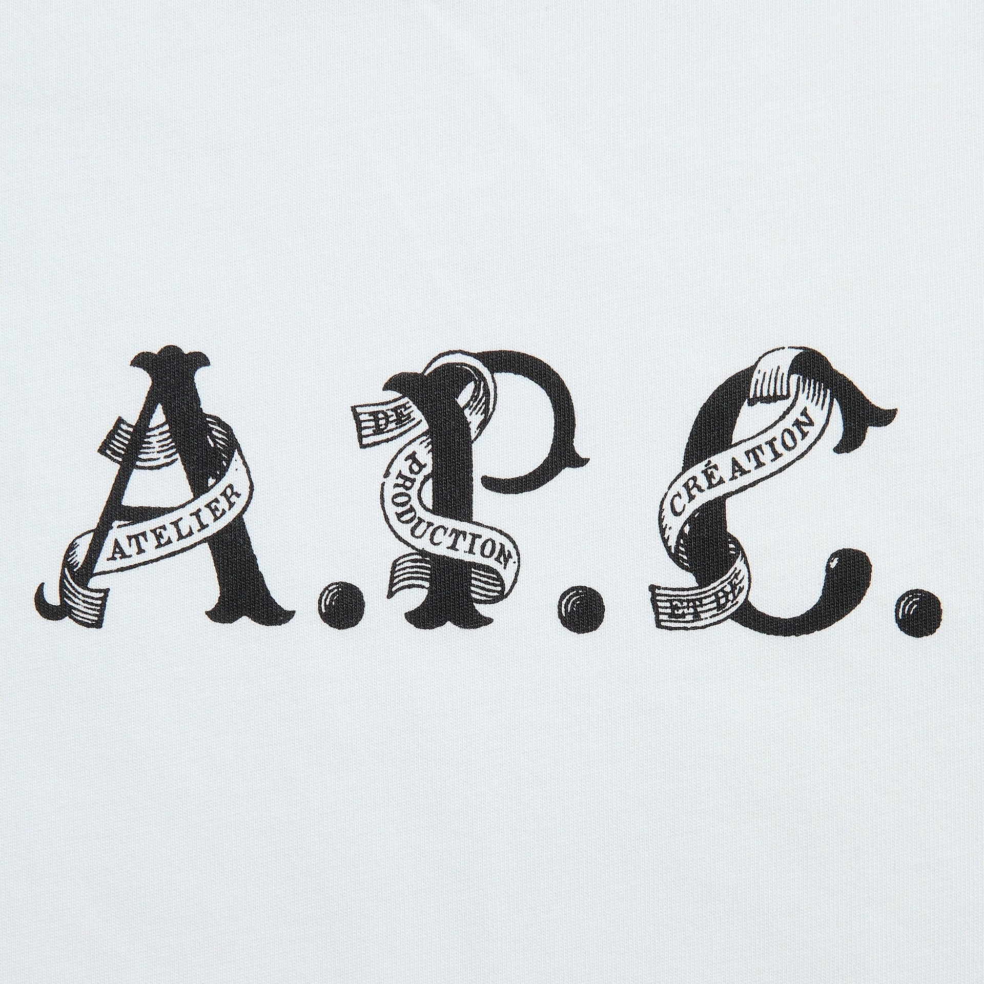 A.P.C. Tee Hugo Jersey in Aab White