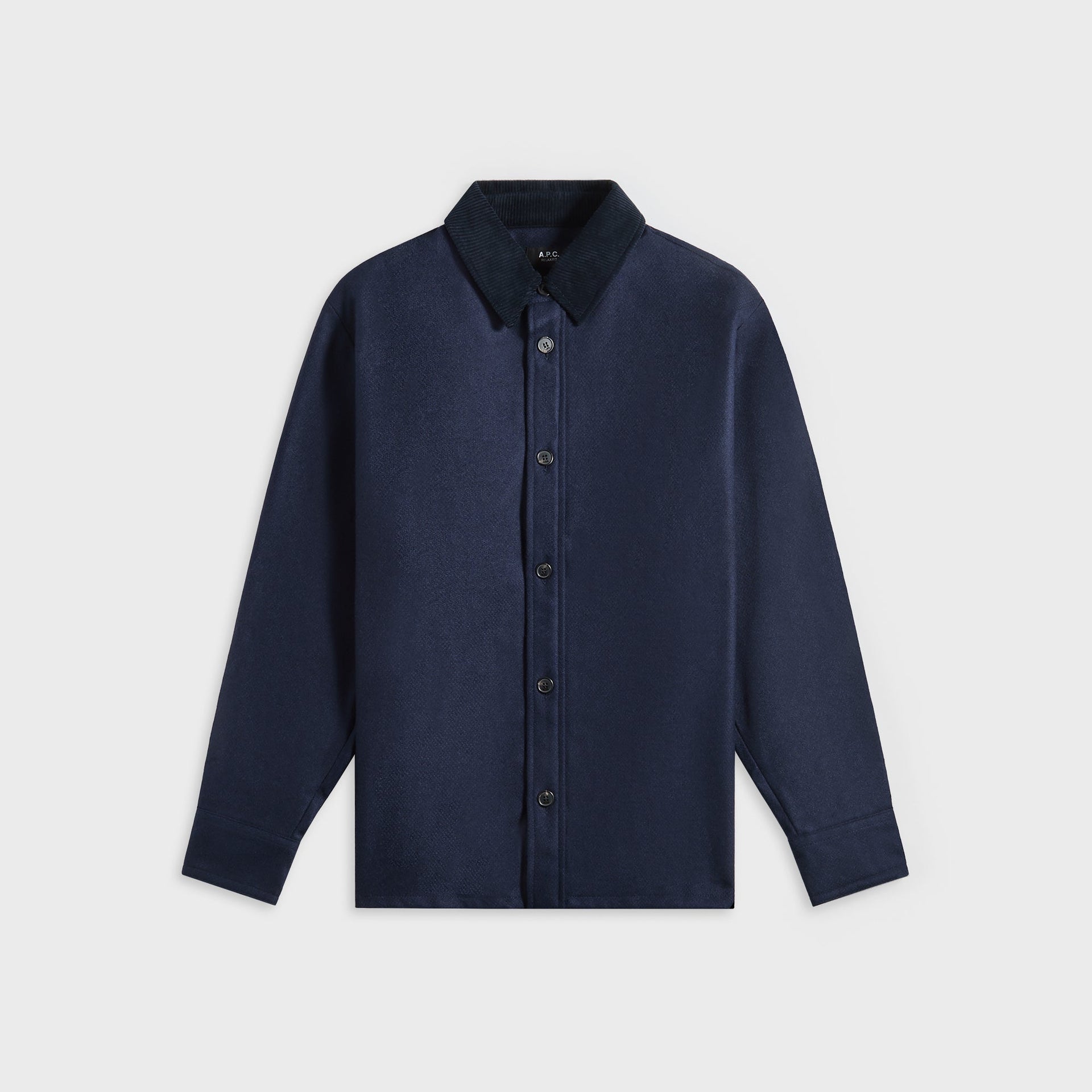 A.P.C. Surchemise Bernardo (Fr) Overshirt in Pia Heather Marine