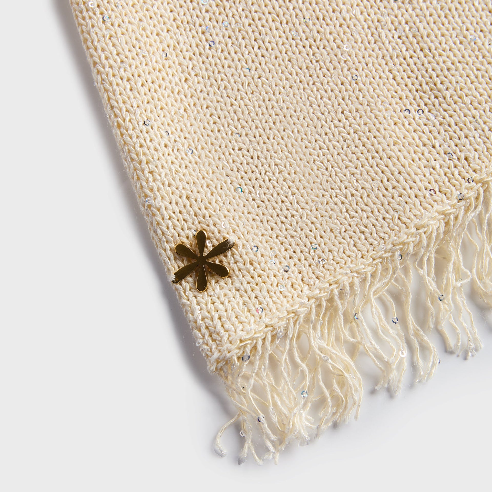 Asta Resort Natalia Mini Dress in Ivory Sequin