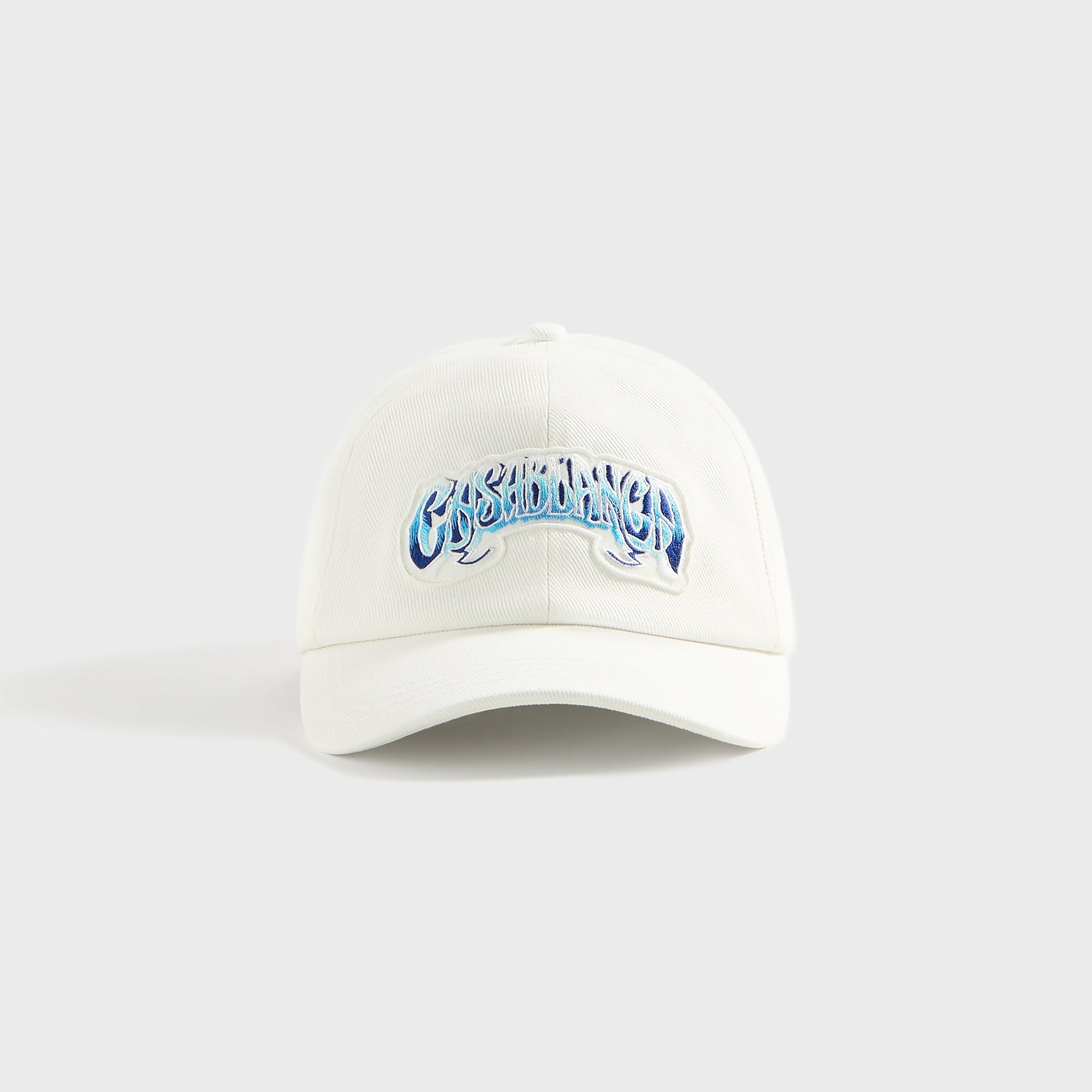 Casablanca Blue Gradient Fade Logo Patch Cap in White