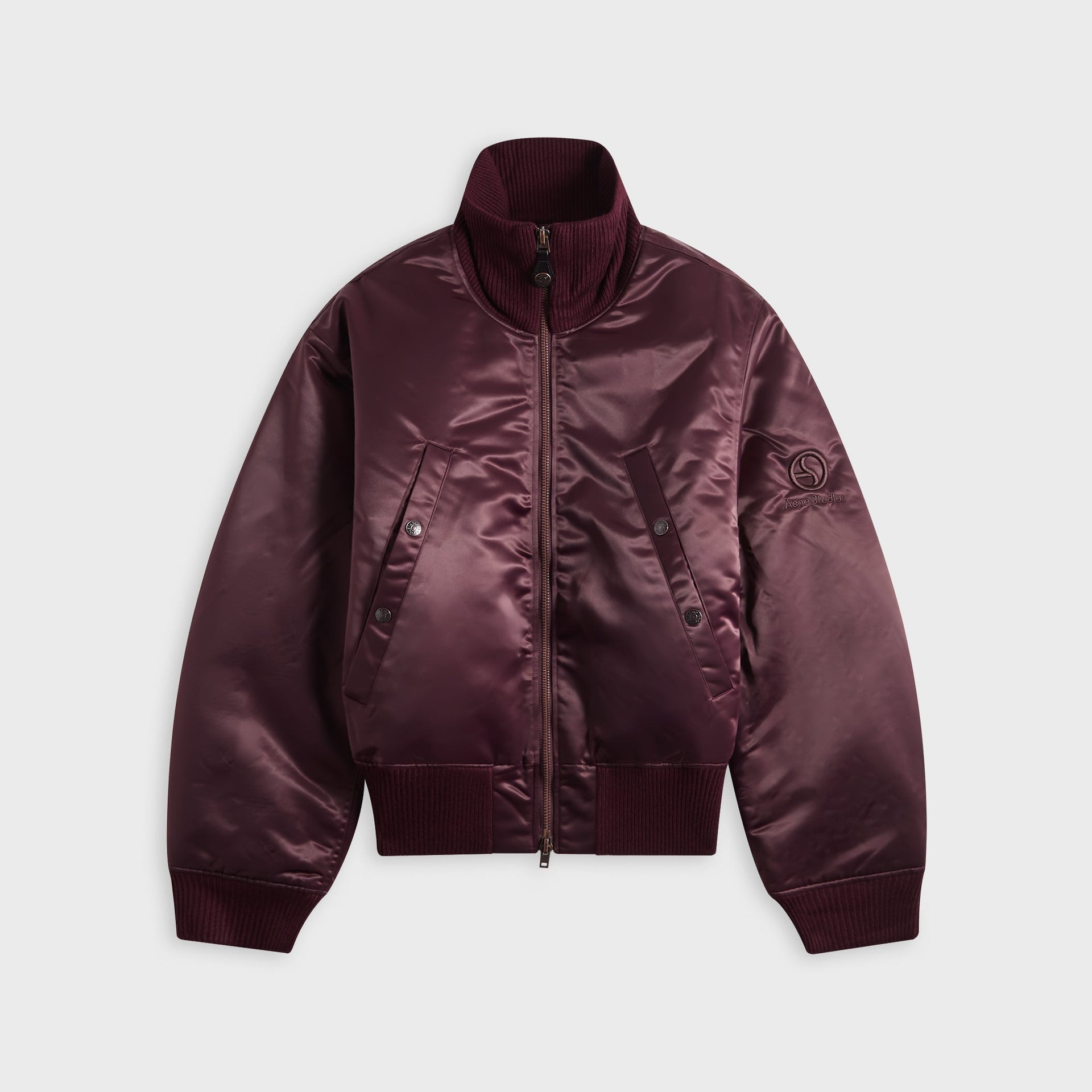 Acne Studios Technical Bomber Jacket - Burgundy