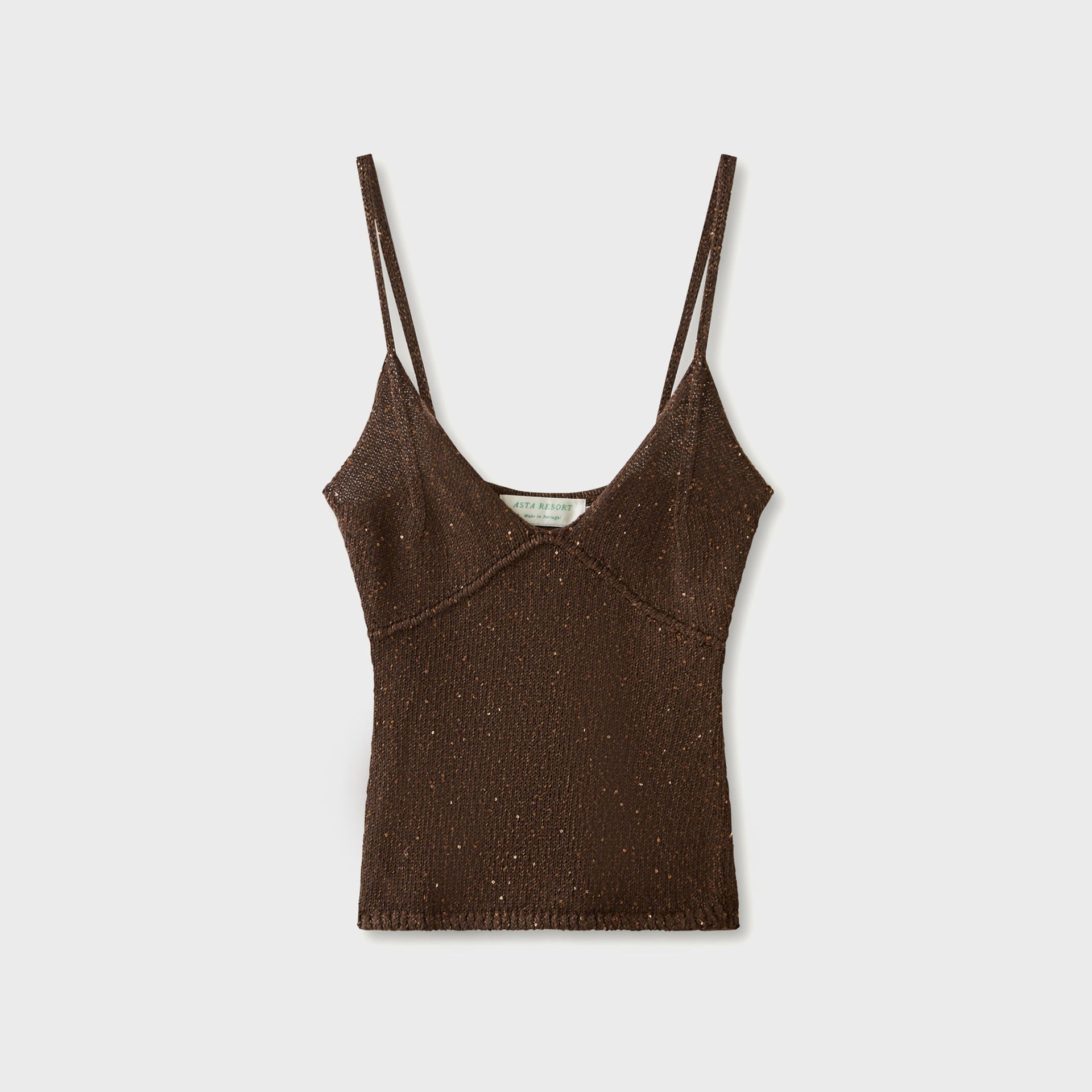 Asta Resort Caolina Camisole - Dark Chocolate Sequin