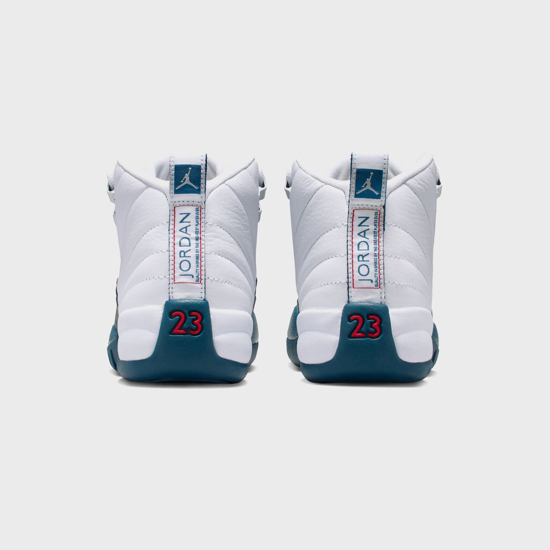 Jordan GS Air Jordan 12 Retro - White / French Blue / Metallic Silver