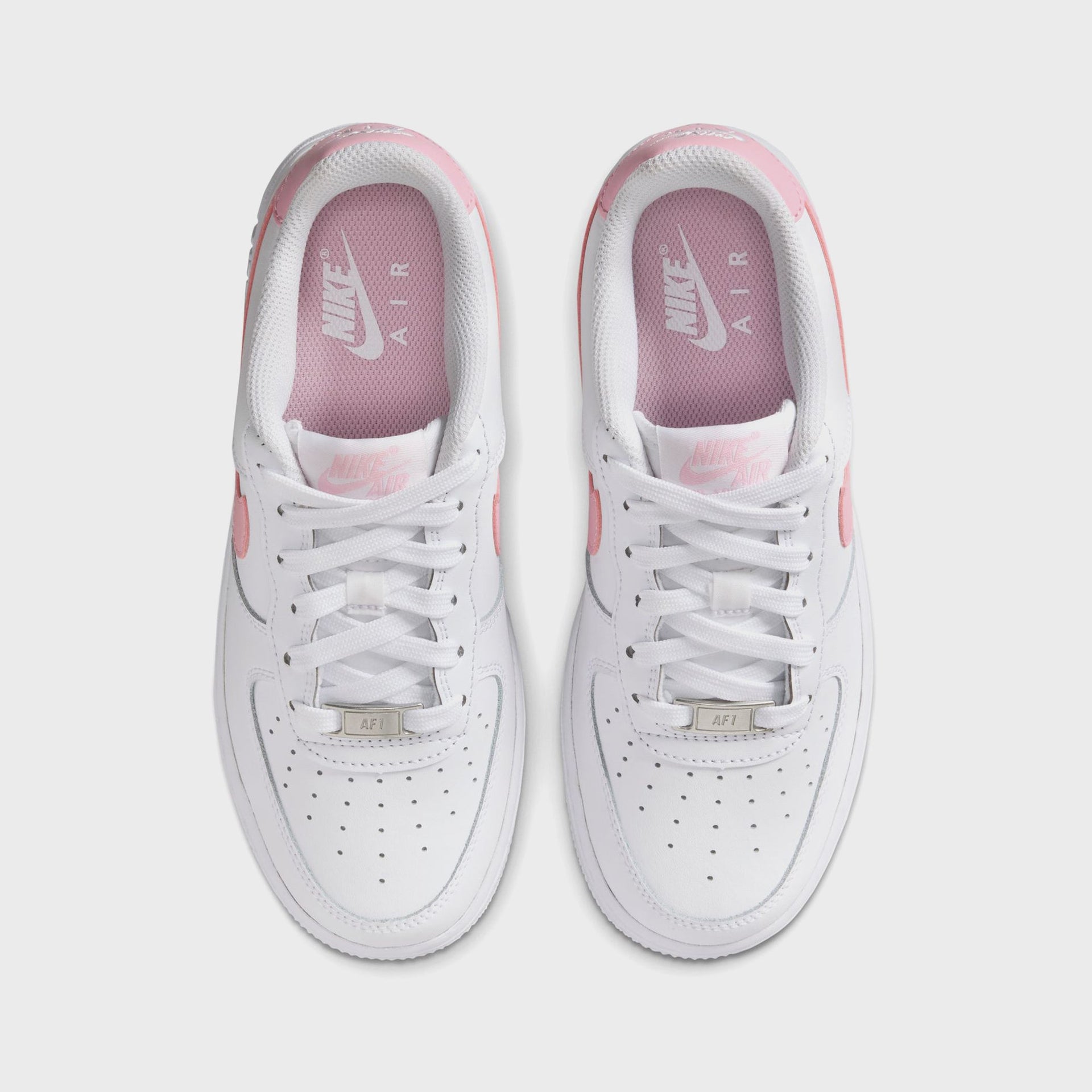 Nike GS Air Force 1 - White / Medium Soft Pink / White