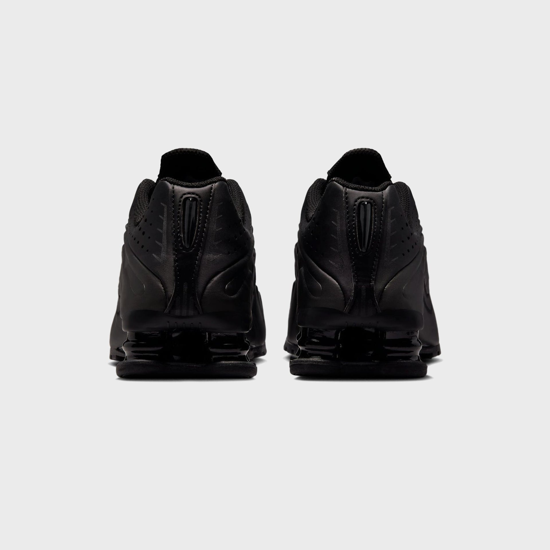 Nike GS Shox R4 - Black / Black / Black / Bright Crimson