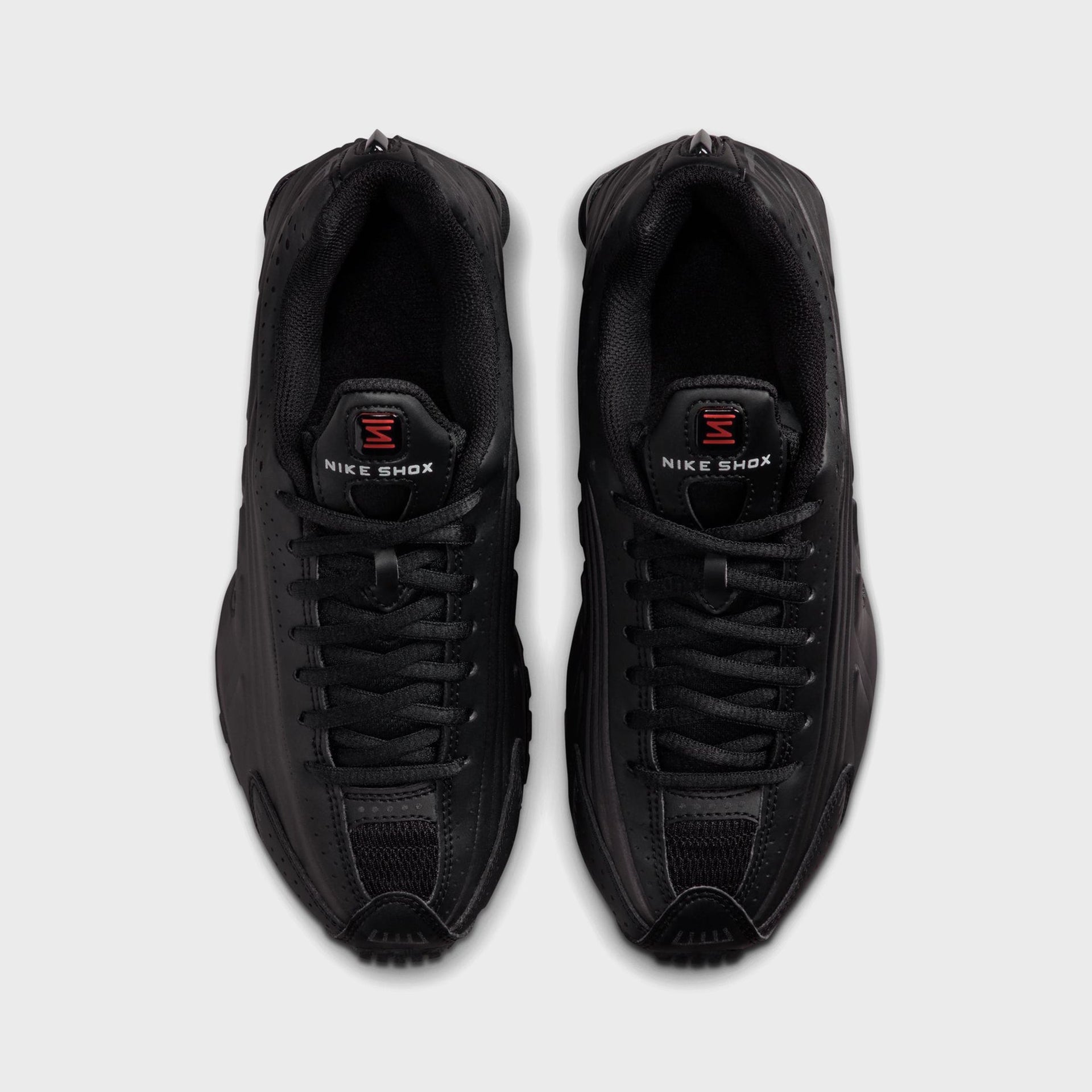 Nike GS Shox R4 - Black / Black / Black / Bright Crimson