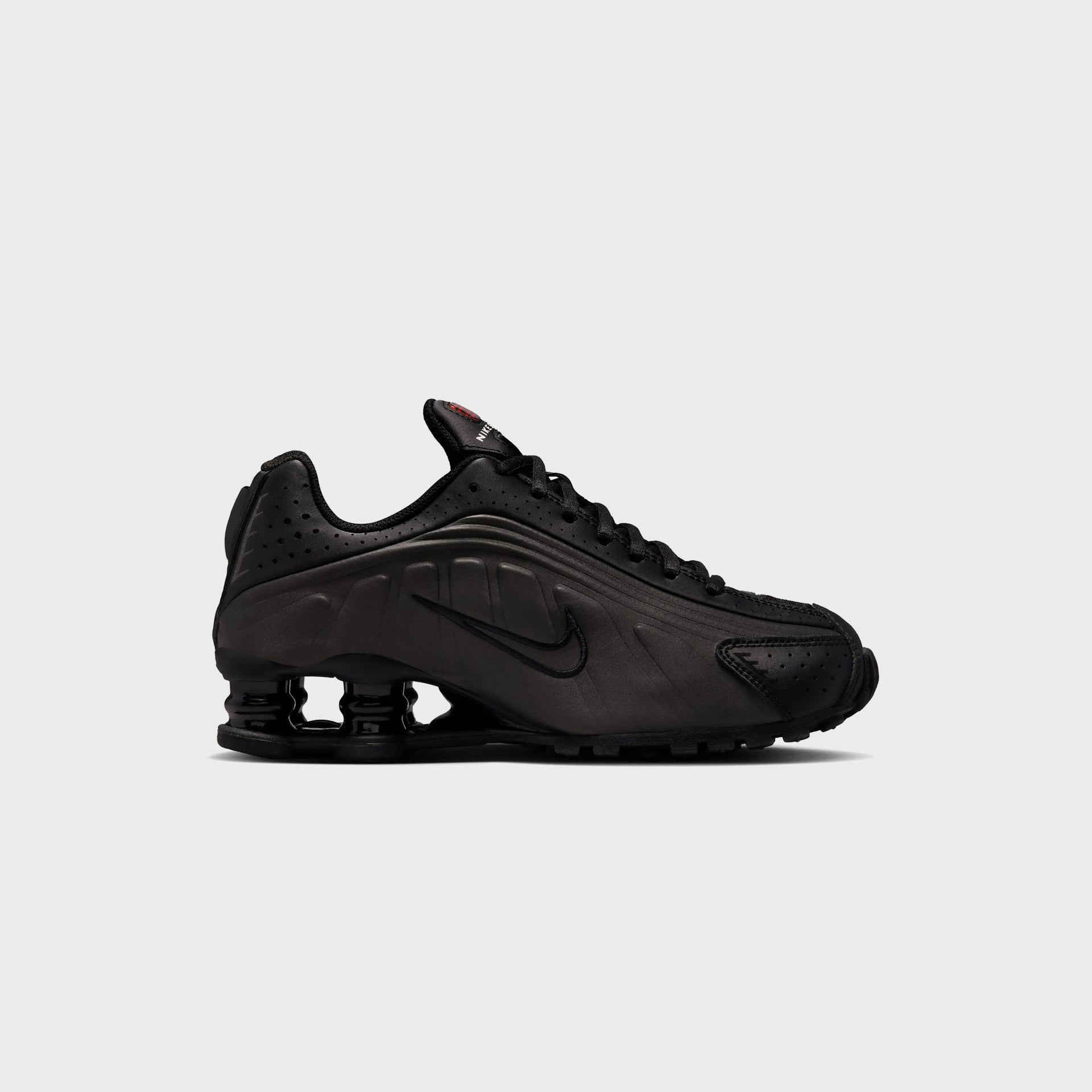 Nike GS Shox R4 - Black / Black / Black / Bright Crimson