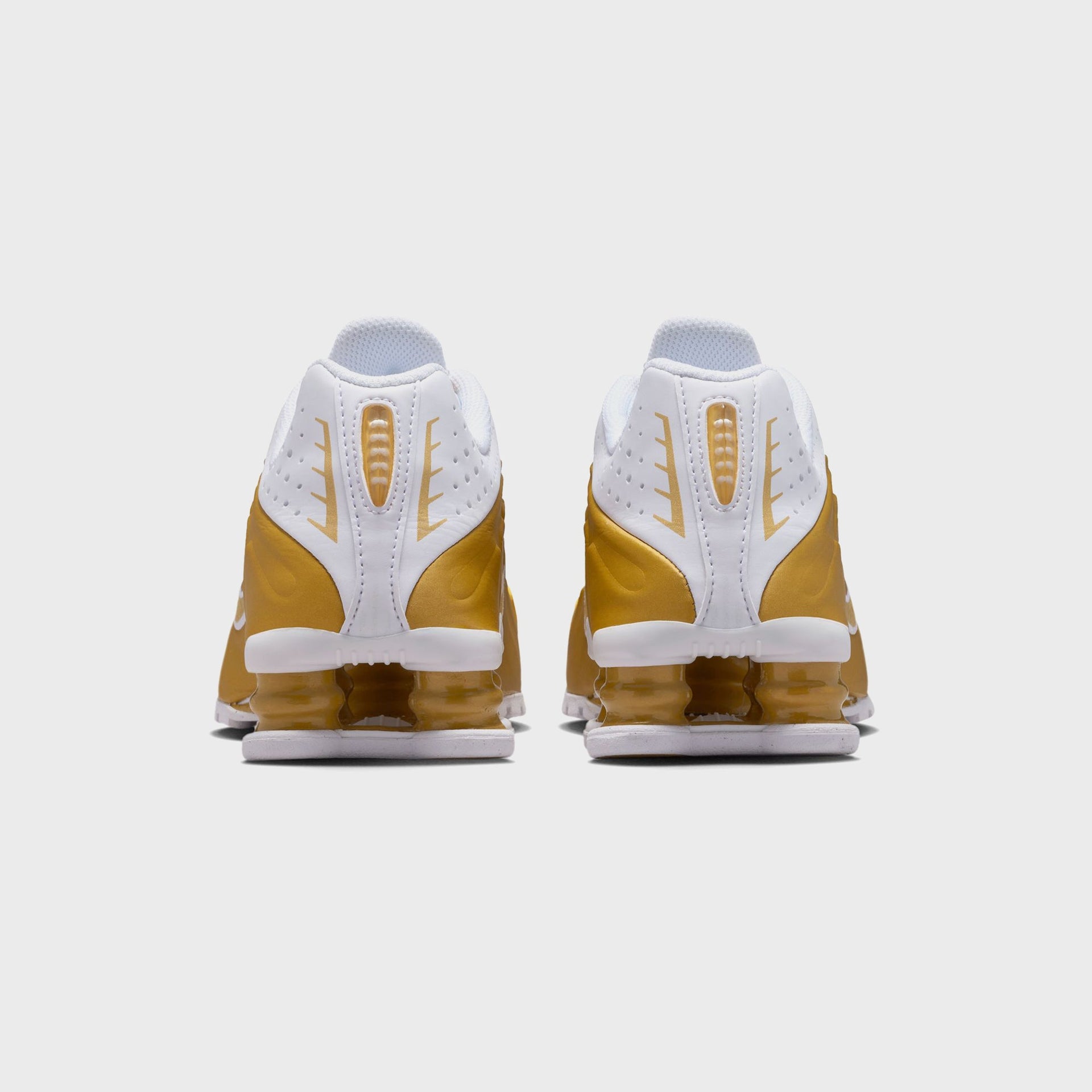 Nike GS Shox R4 - Metallic Gold / Metallic Gold / White