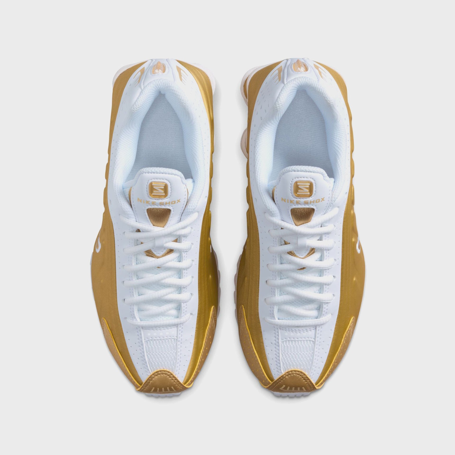 Nike GS Shox R4 - Metallic Gold / Metallic Gold / White