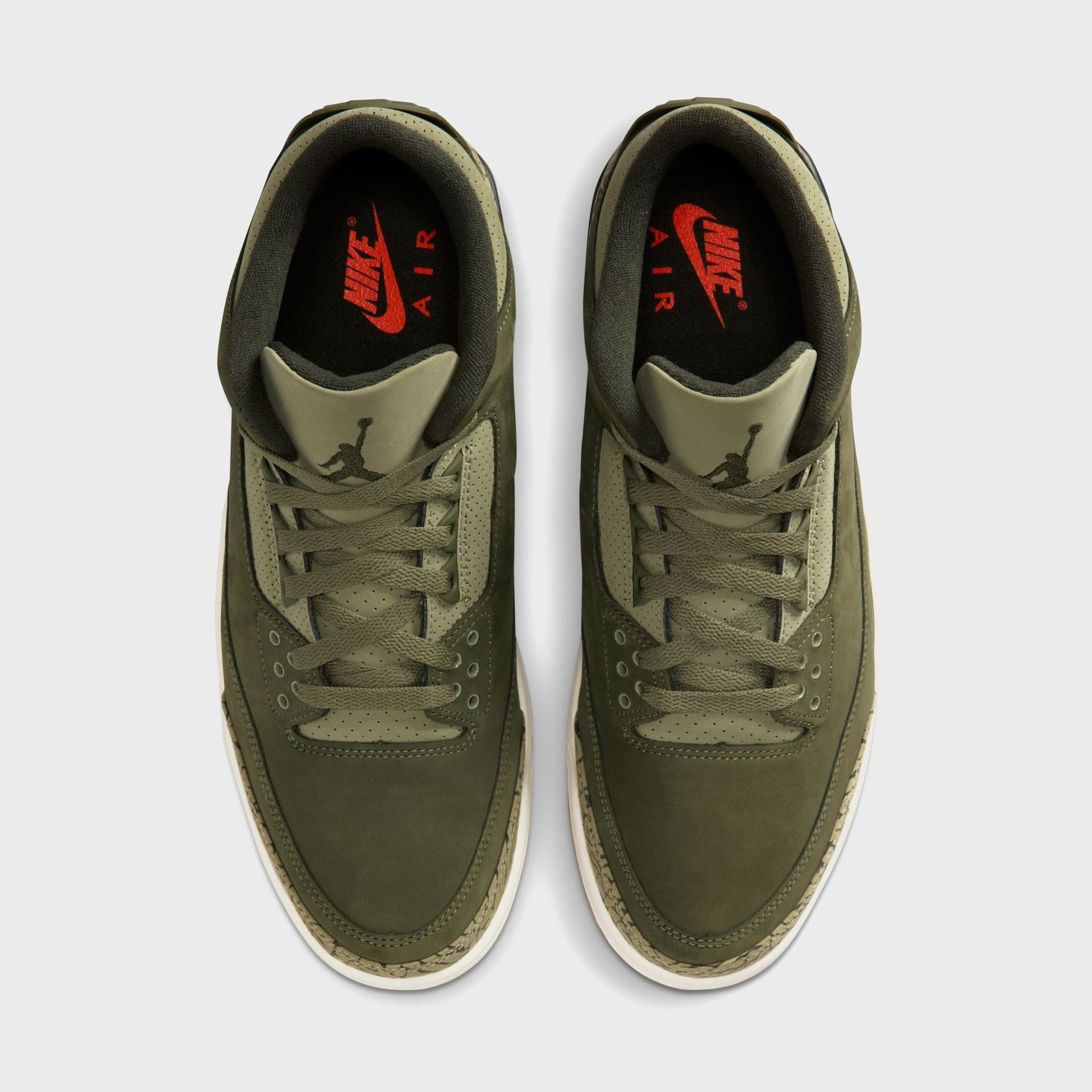 Jordan Air Jordan 3 Retro - Medium Olive / Sequoia / Neutral Olive / Sail / Total Crimson